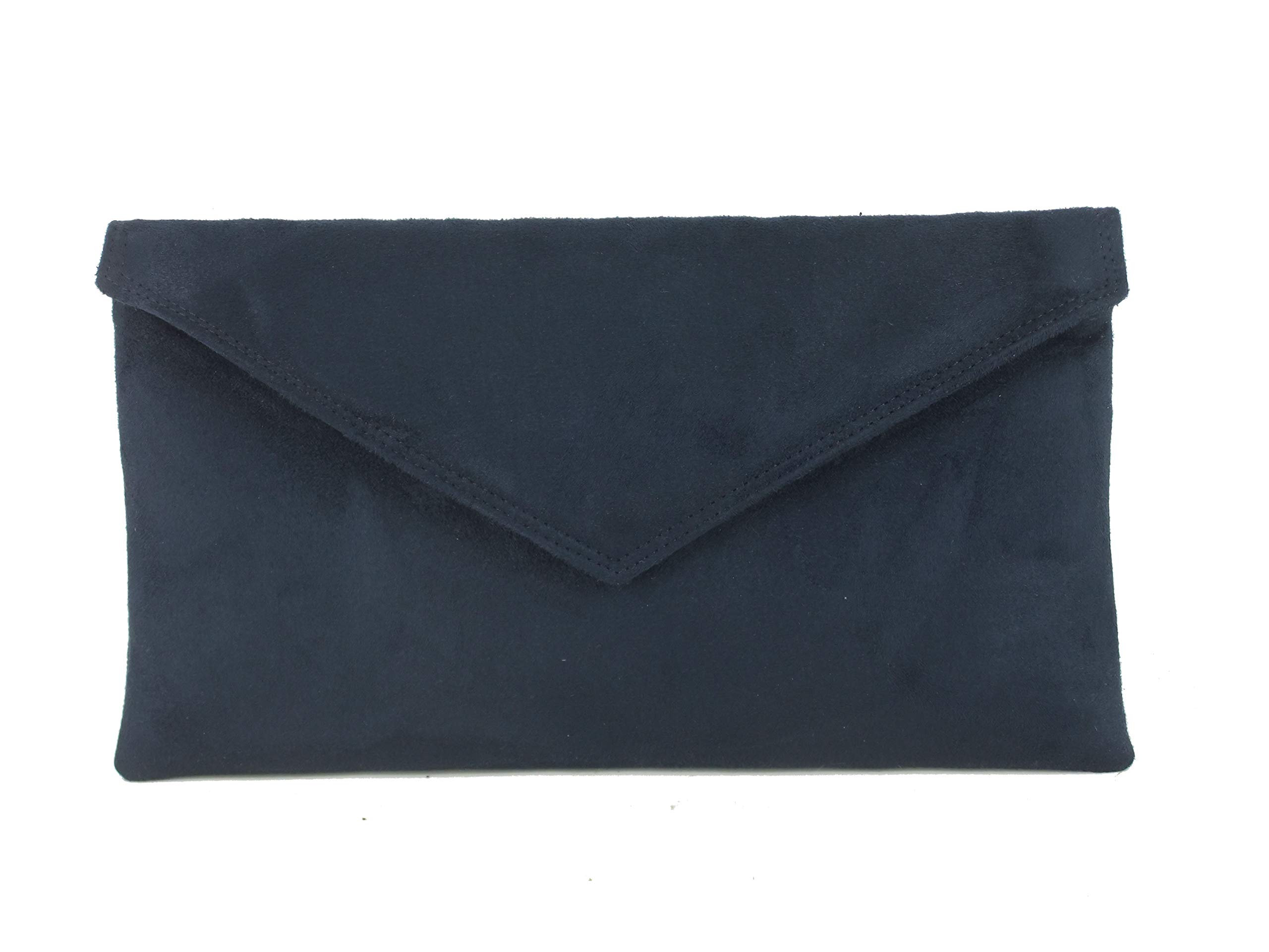 LONI Women's Stylish Faux Suede Envelope Clutch Bag & Shoulder Bag - Perfect for Evening Parties, Weddings & Date Nights