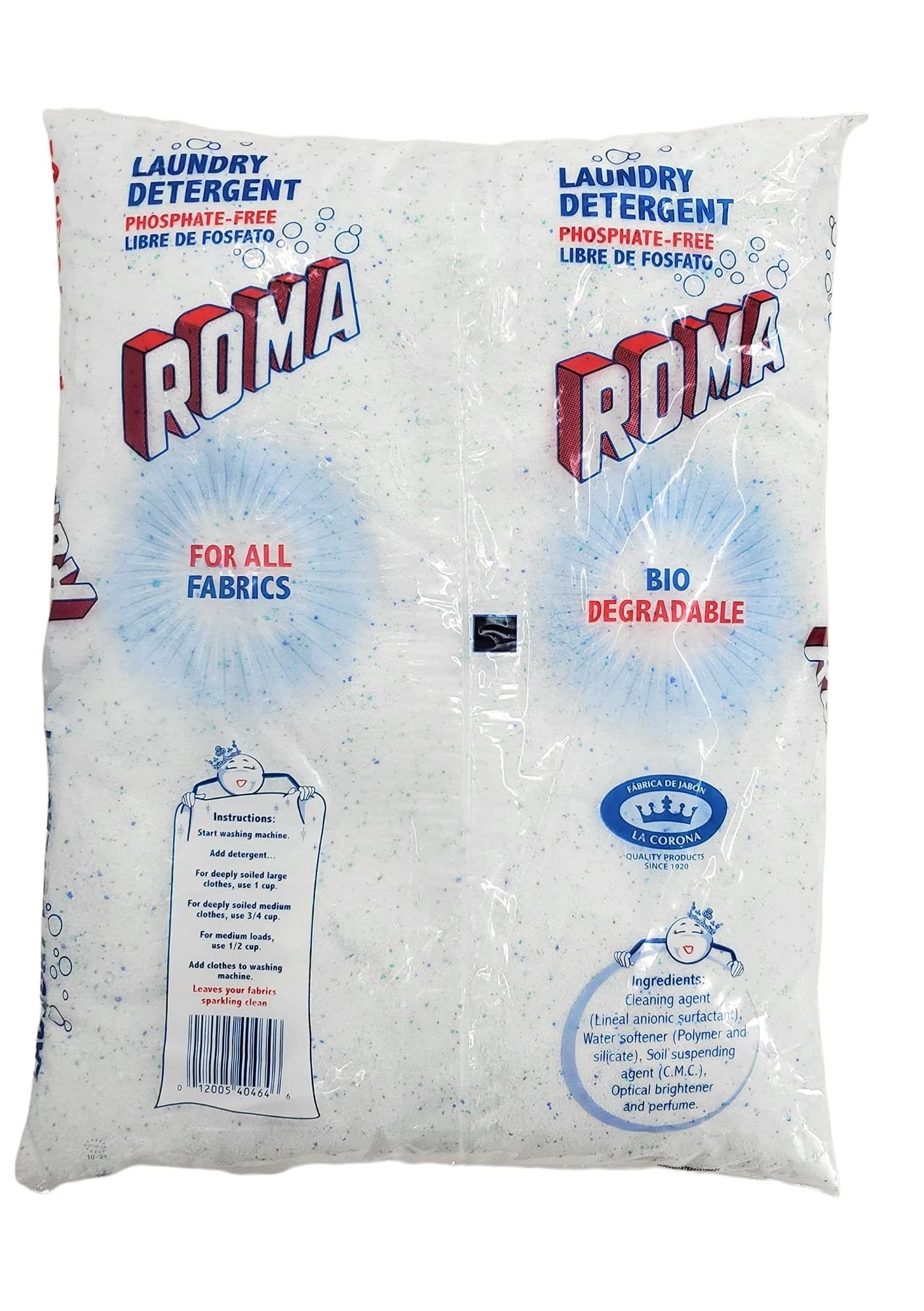 Roma Laundry Detergent Pods - 4.4 lbs (70 Count) | Ultra Concentrated, Stain Fighting, HE Compatible | Perfect for Travel, College Dorms & Family Laundry