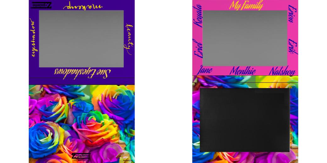 Custom Extra Large Z Palette - Magnetic Makeup Palette for Eyeshadows & Blush - Perfect for Travel & Professional Makeup Artists