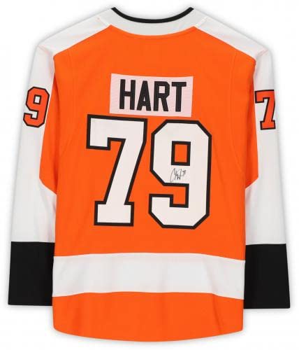 Carter Hart Philadelphia Flyers Autographed Orange Breakaway Jersey - Official NHL Signed Hockey Jersey for Fans, Collectors & Game Day Wear