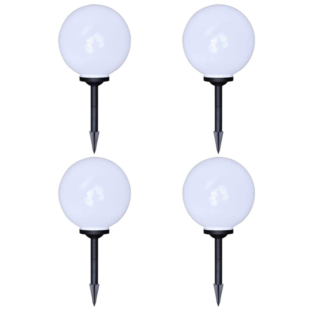 Aisifx 4-Pack Outdoor LED Pathway Lights 11.8 Inch with Ground Spike - Solar Powered Garden Lighting for Walkway, Driveway, Patio, and Yard Decoration