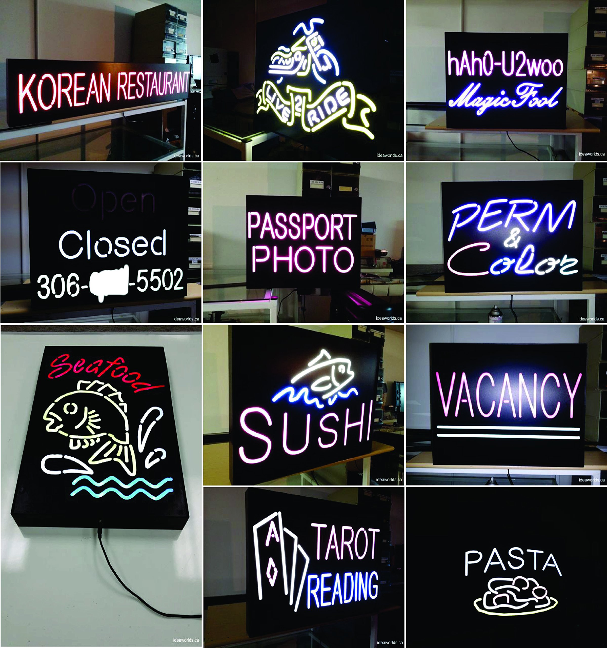 20x12 Inch Ultra Bright LED Neon Sign for Store, Restaurant & Office - Shatterproof Optical Acrylic - Perfect for Window Displays, Wall Decor & Business Branding