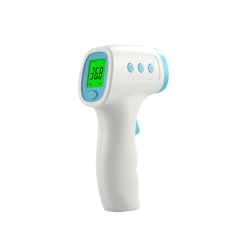 Non-Contact Infrared Thermometer with Pistol Grip - Fast & Accurate Temperature Measurement for Home, Kitchen, Baby, and Industrial Use