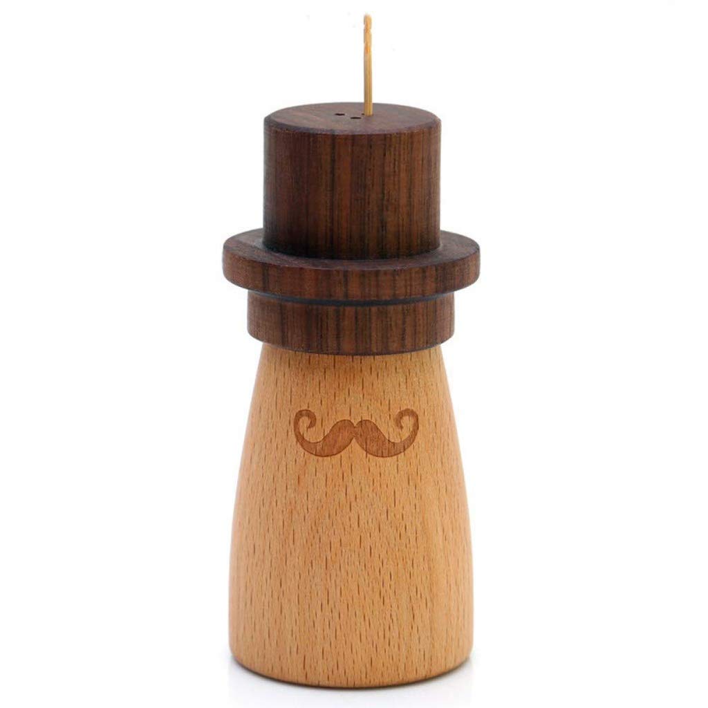 Mushroom-Shaped Solid Wood Toothpick Holder - Natural Wooden Toothpick Box for Kitchen, Dining Table & Home Decor (Color: A) - Perfect for Restaurants, Parties & Everyday Use
