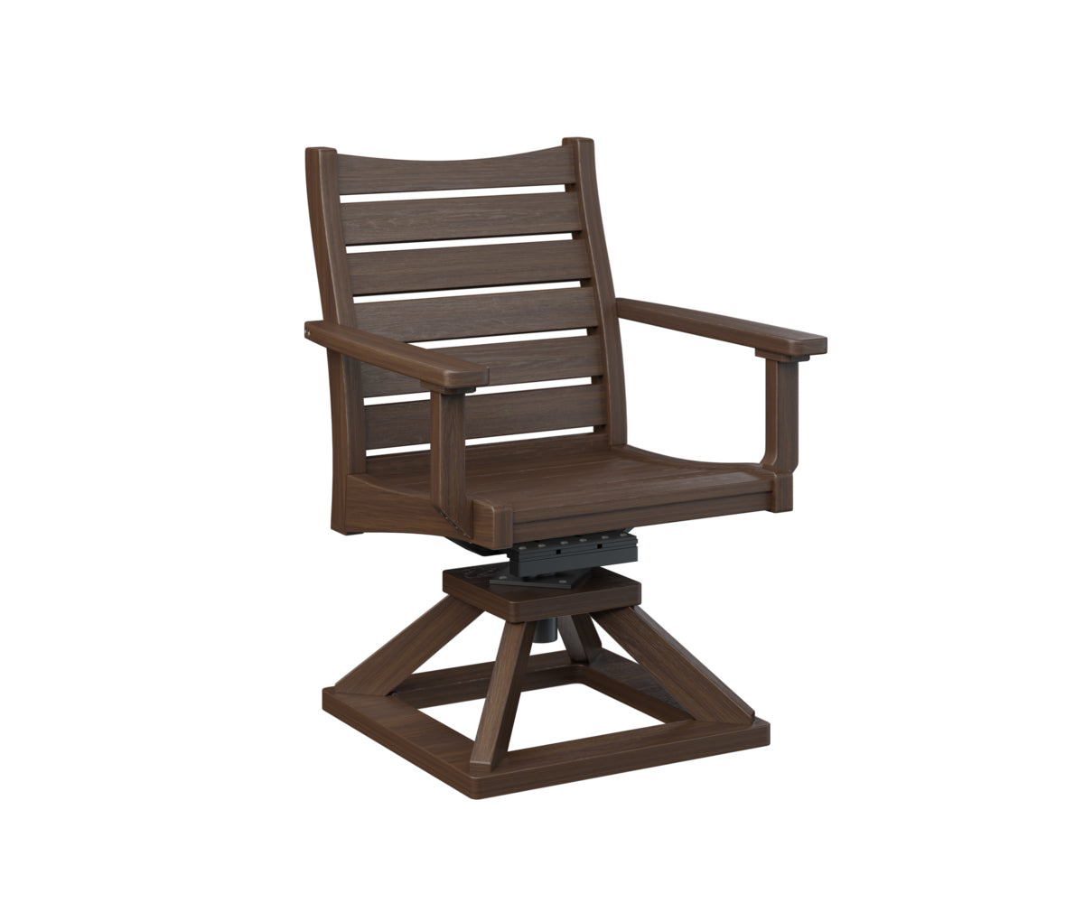 Berlin Gardens Bristol Swivel Rocker Dining Chair - Patio, Garden, Porch & Outdoor Relaxation - Comfortable Rotating Rocking Chair for Dining & Lounging