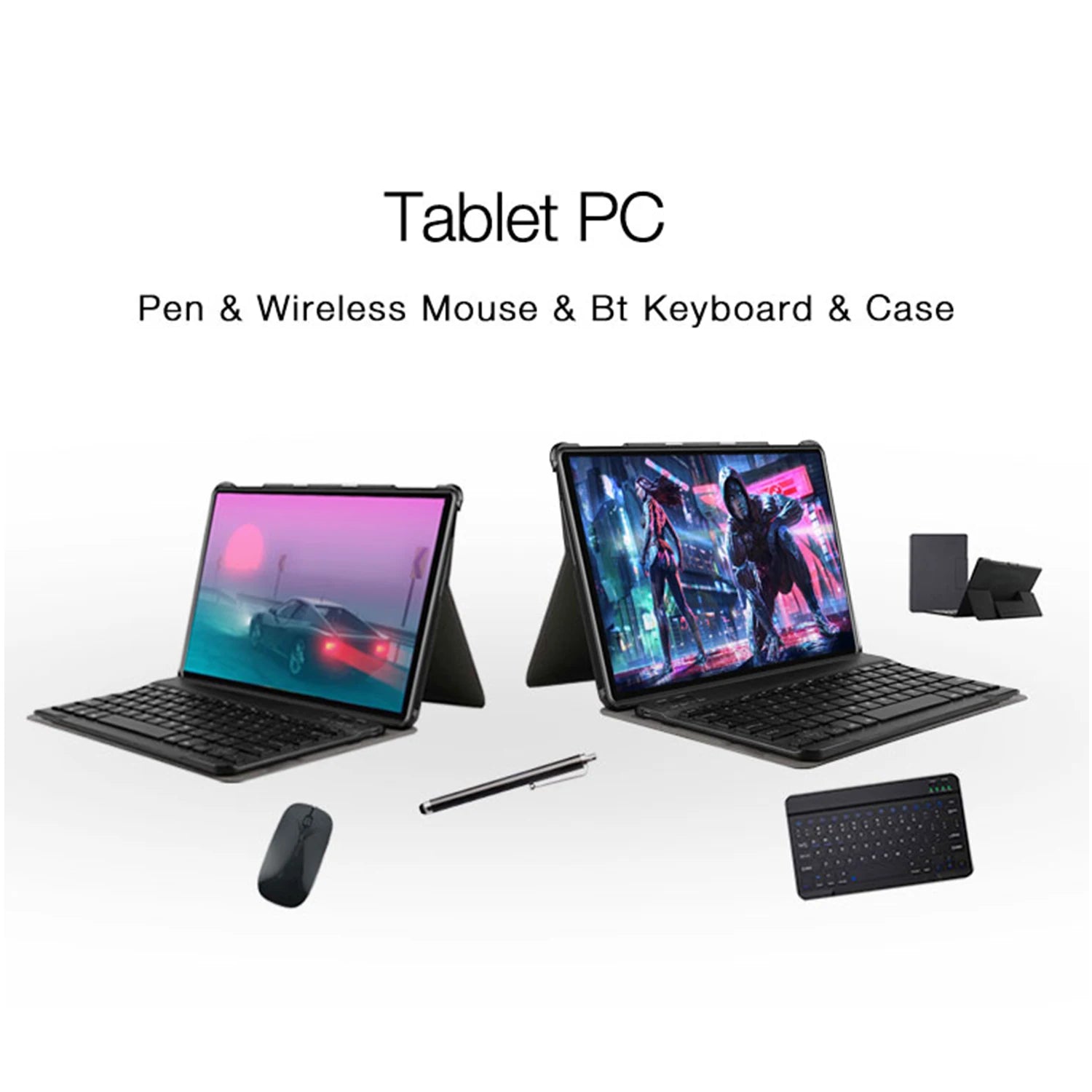 TK E10A133 Tablet - 10.1 Inch Android Tablet with Quad-Core Processor, 32GB Storage, HD Display | Perfect for Online Learning, Streaming & Portable Work