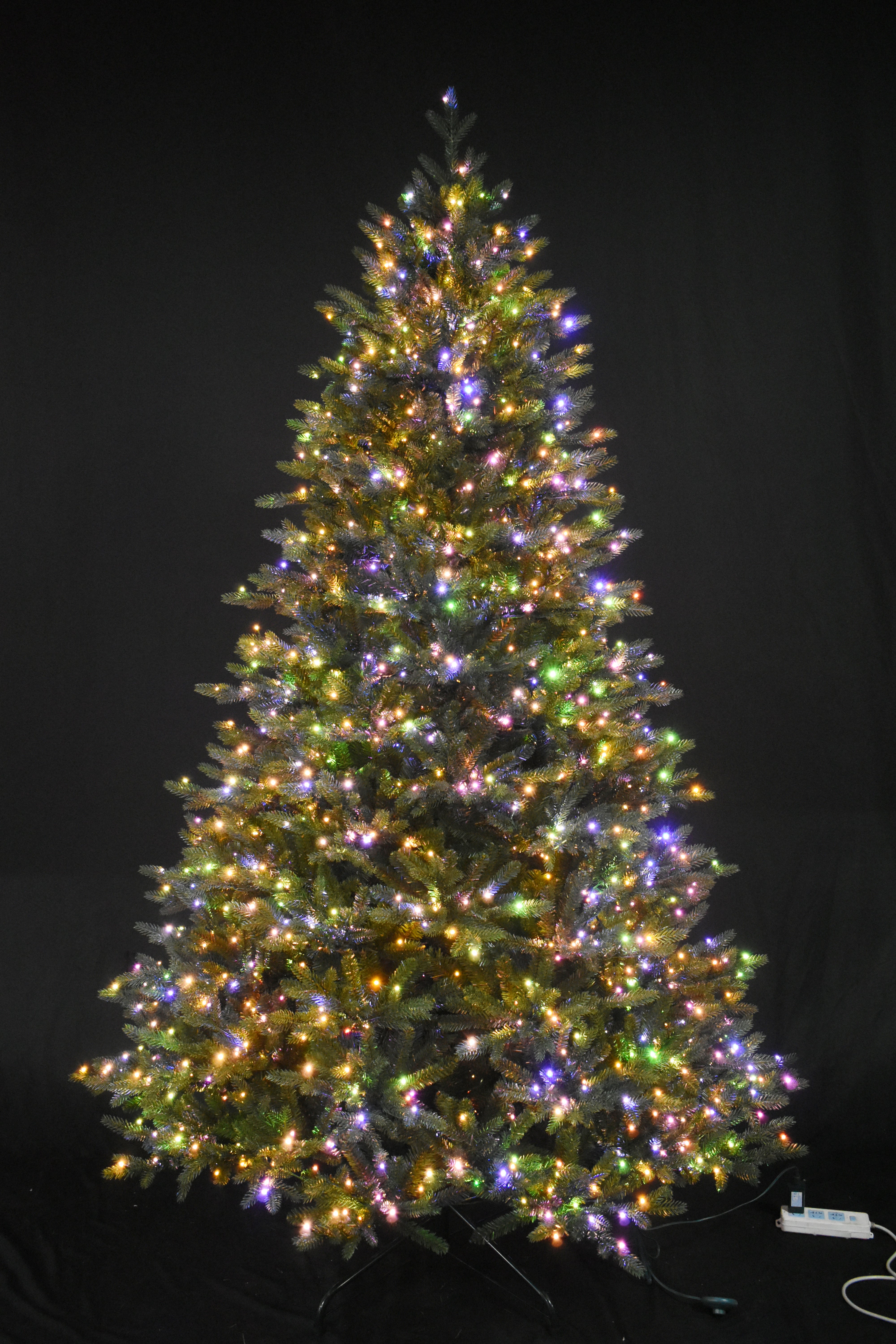 7.5-Foot Supreme Frasier Starry LED PowerConnect™ Artificial Christmas Tree - Pre-Lit with Energy-Efficient Lights for Holiday Home Decor, Parties & Festive Celebrations