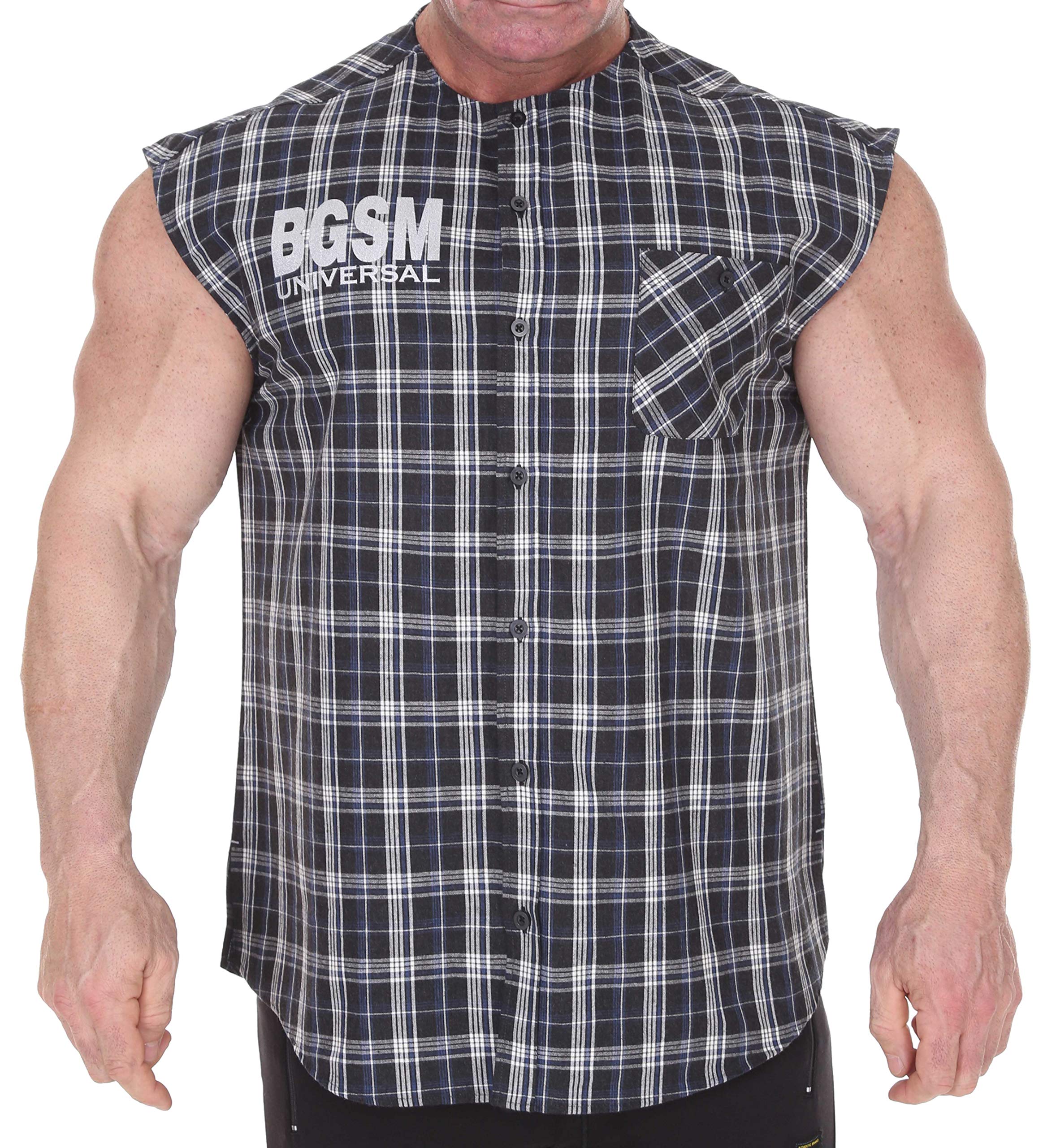 BGSM Men's Vintage Workout Shirt - Sleeveless Gym Tee for Bodybuilding, Weightlifting & Fitness Training | Perfect for Gym, CrossFit & Outdoor Workouts