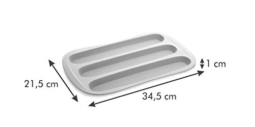 Tescoma Baguette Pan Della Casa - Premium Non-Stick French Bread Baking Pan for Homemade Baguettes, Perfect for Baking, Cooking, and Serving Fresh Artisan Bread at Home