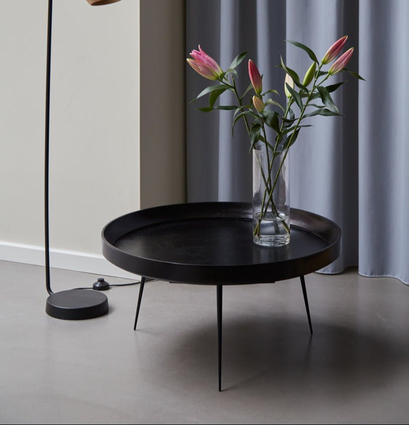 Mater Modern Wooden Bowl Table - Stylish & Functional Home Decor for Living Room, Dining Room, or Bedroom