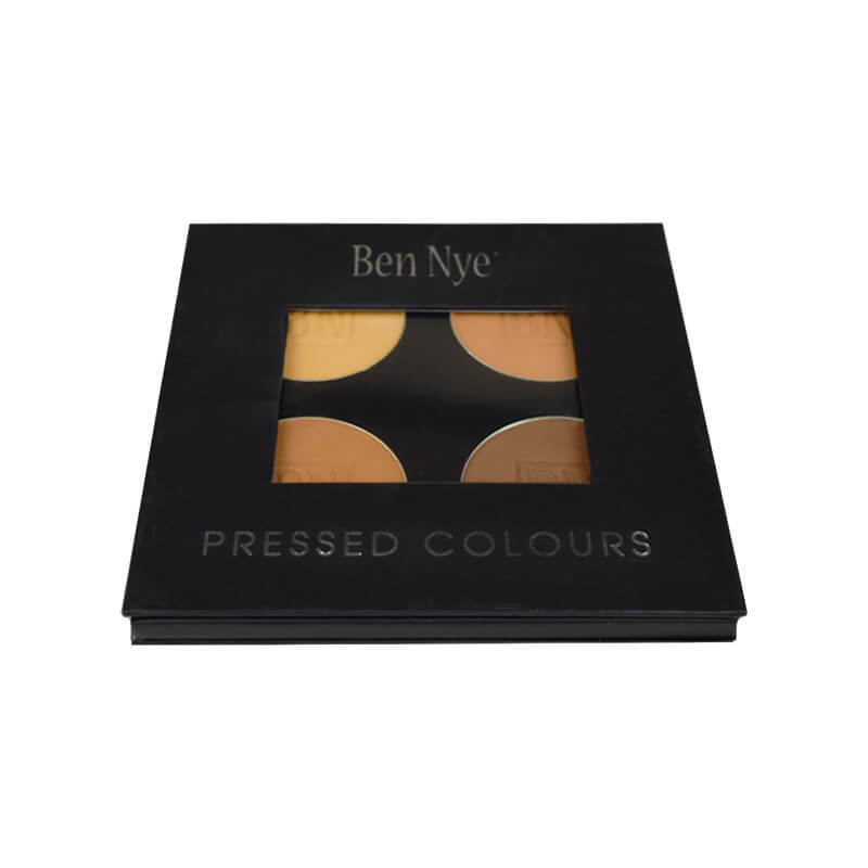 Ben Nye MediaPro HD Mojave Powder Palette MHCP 4 - Professional Makeup Set for HD Photography & Film - Perfect for Bridal, Cosplay & Special FX Makeup