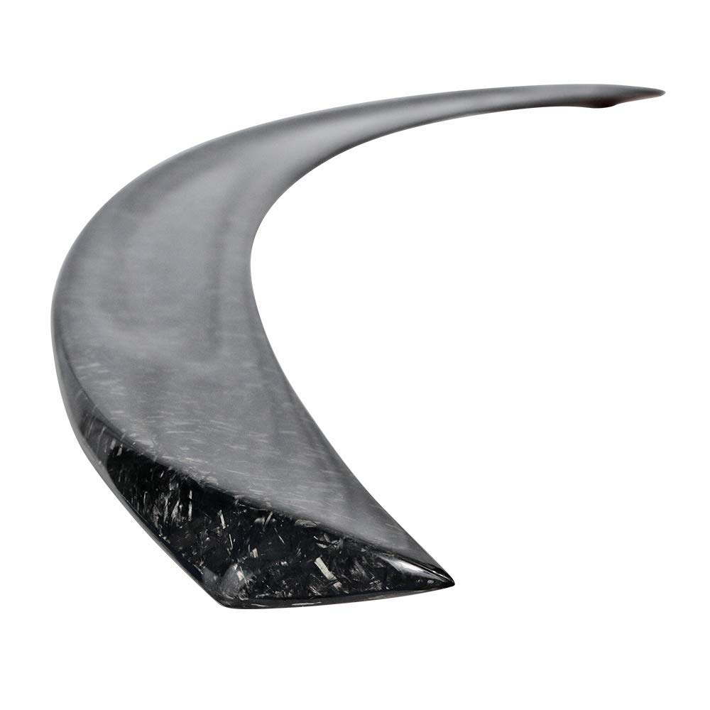 IKON MOTORSPORTS Carbon Fiber Trunk Spoiler for 2012-2025 Tesla Model S Sedan | OE Style Rear Wing | Enhances Aerodynamics & Sporty Look | Perfect for Car Enthusiasts & Performance Upgrades