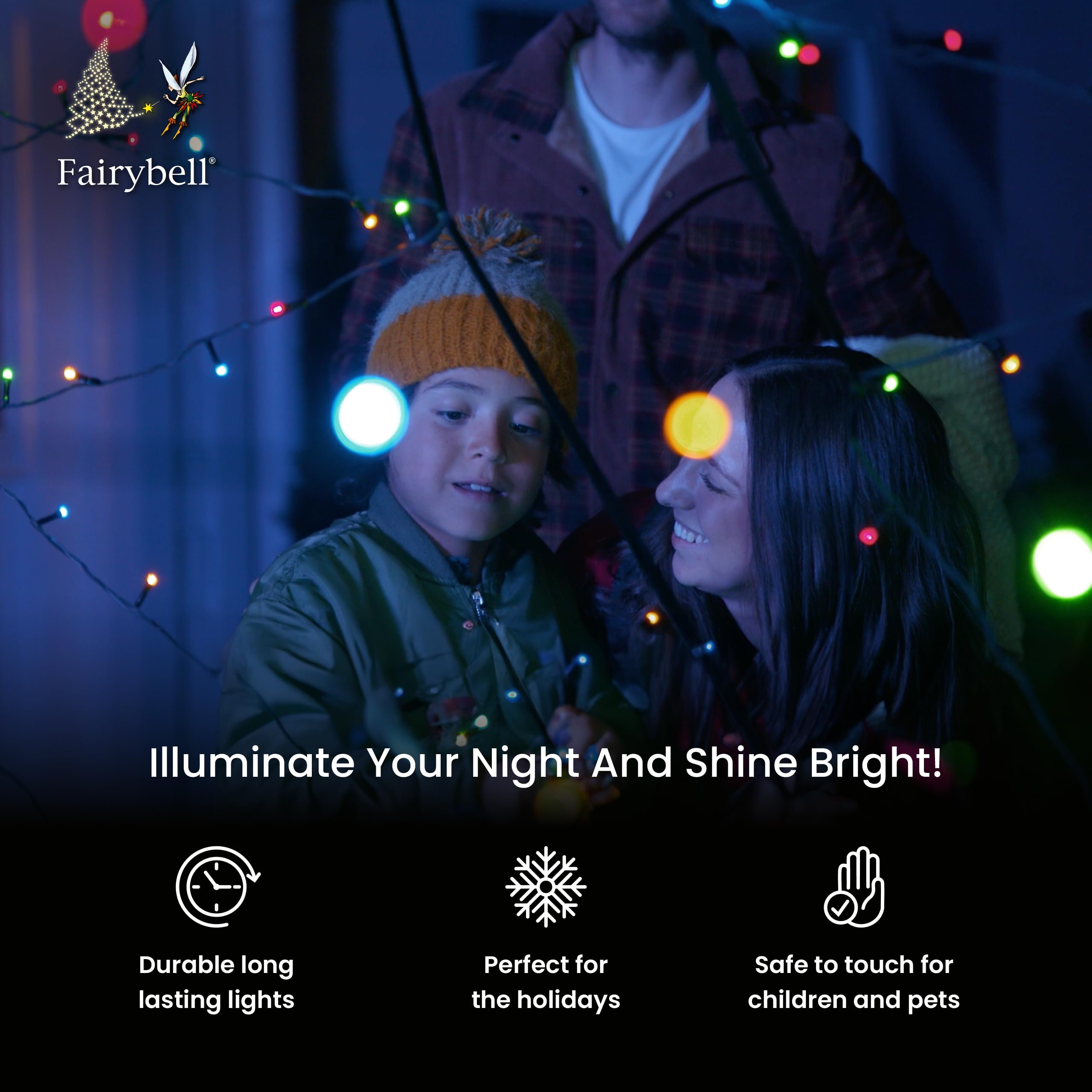 Fairybell 20ft LED Christmas Tree with 900 Warm White Lights - Outdoor Flagpole Christmas Decor for Holiday Yard & Garden Decoration - Perfect for Existing Flagpoles