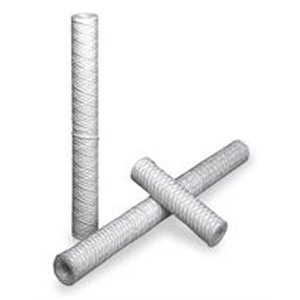 High Flow String Wound Cartridge Filter 1 Micron 9 GPM - Pack of 6 | Water Filtration System for Home, Industrial & Commercial Use