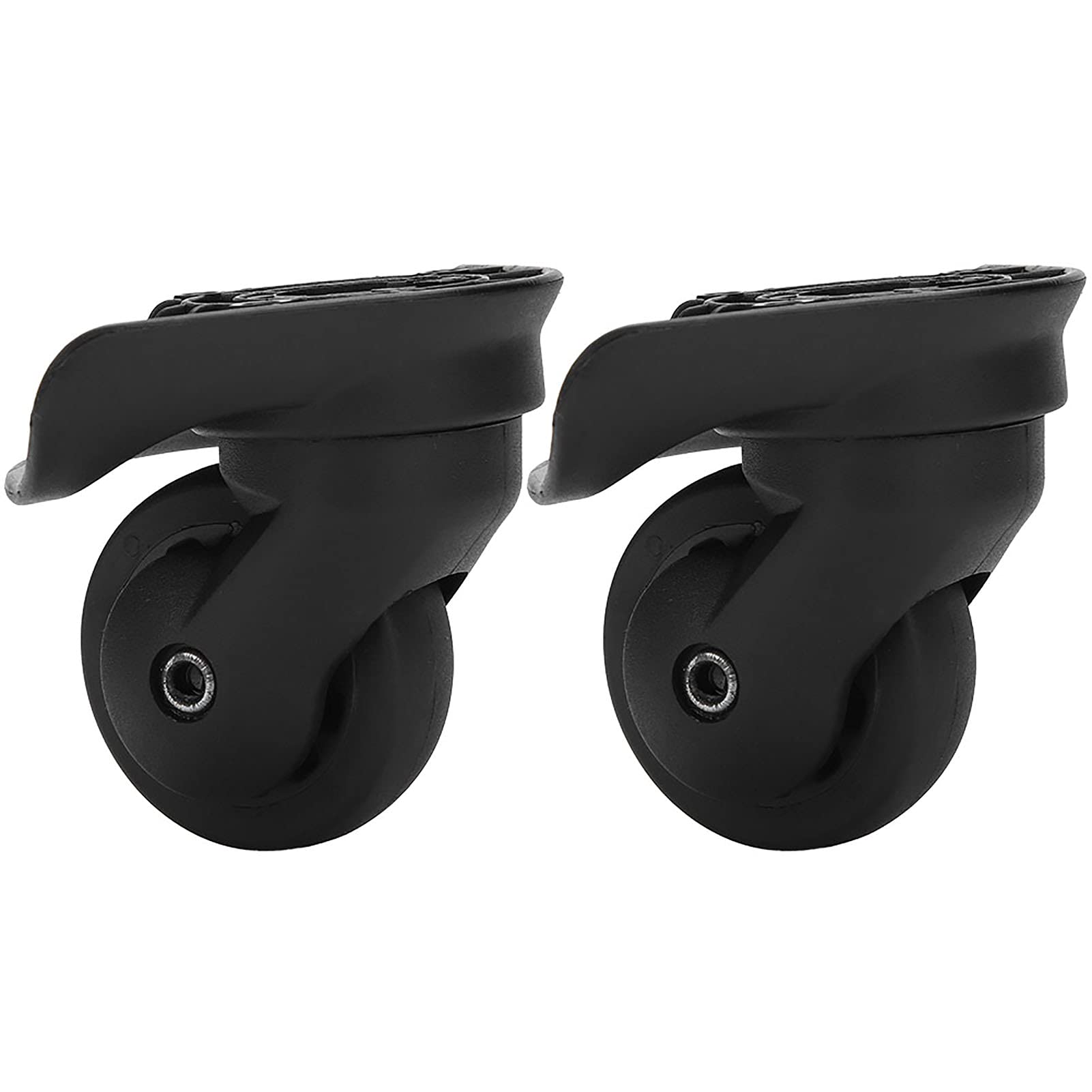 Akozon 2 Pack Universal Mute Single Row Wheel Replacement for Suitcase Luggage - Premium Travel Caster Wheels for Outdoor Equipment - Perfect for Carry-On Bags, Rolling Luggage & Everyday Use