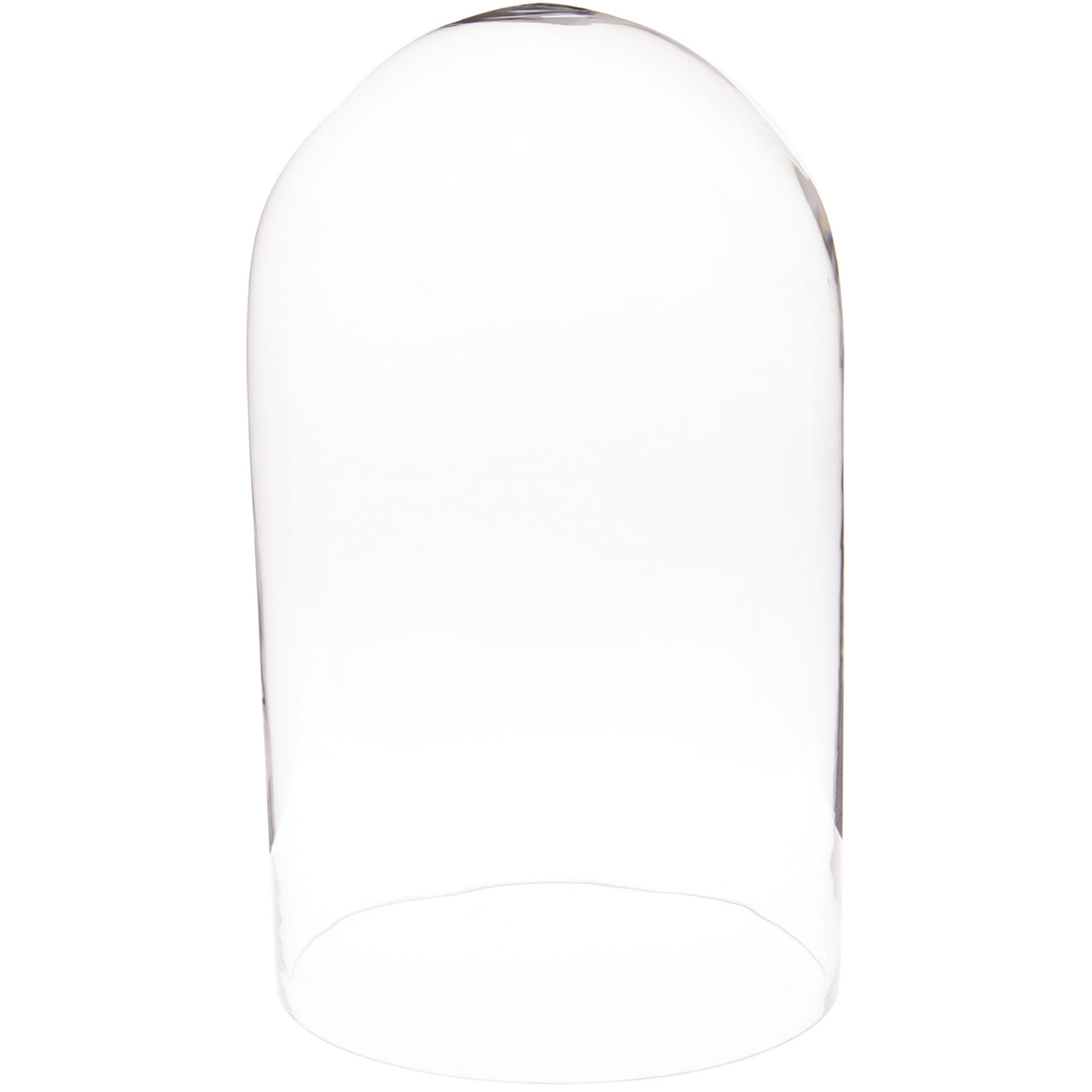 Plymor 11.75 x 20 Inch Clear Glass Display Dome Cloche for Wedding Centerpieces, Cake Covers, and Home Decor - No Base Included