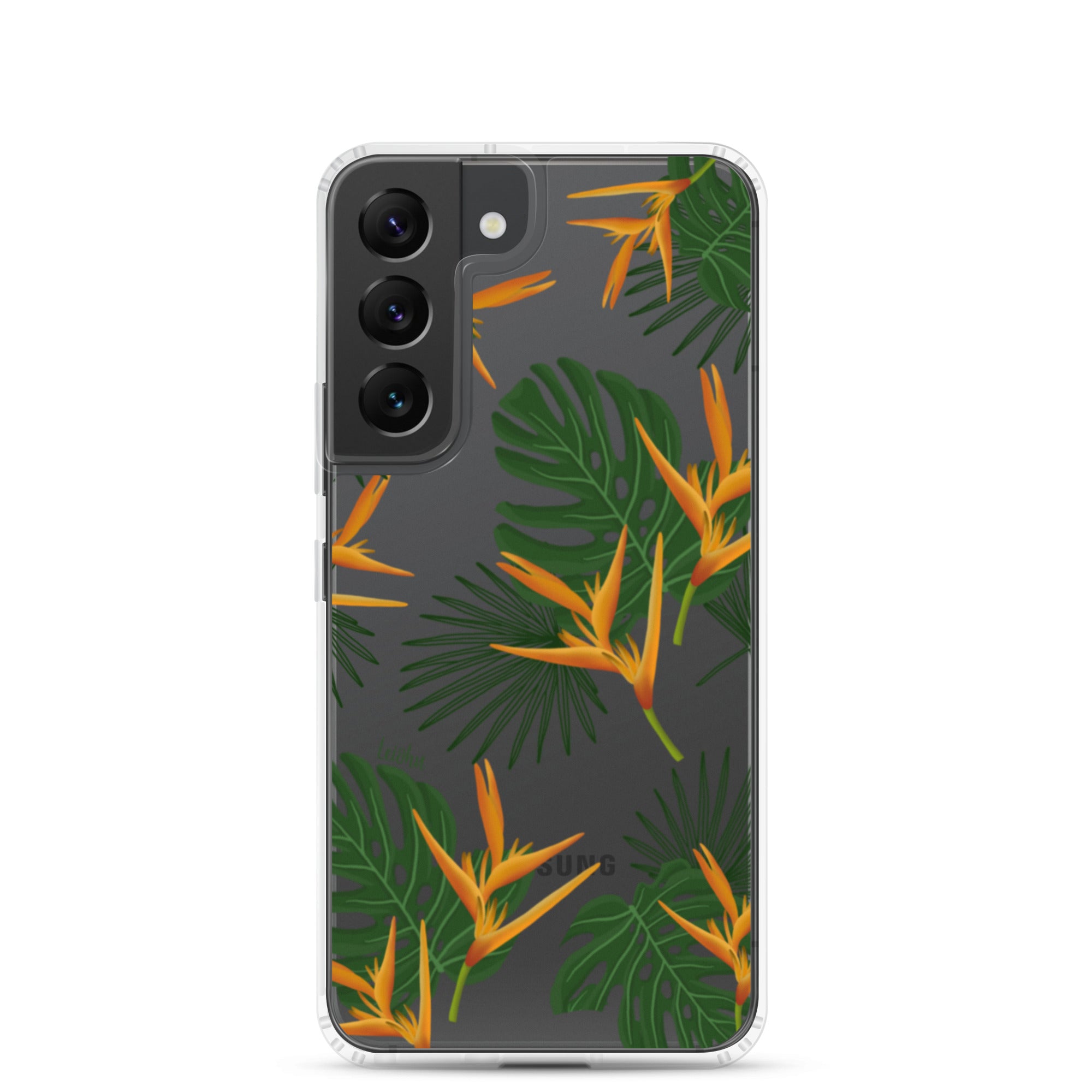 Vintage Paradise Clear Protective Case for Samsung Galaxy - Slim & Durable Phone Cover for Everyday Use & Travel