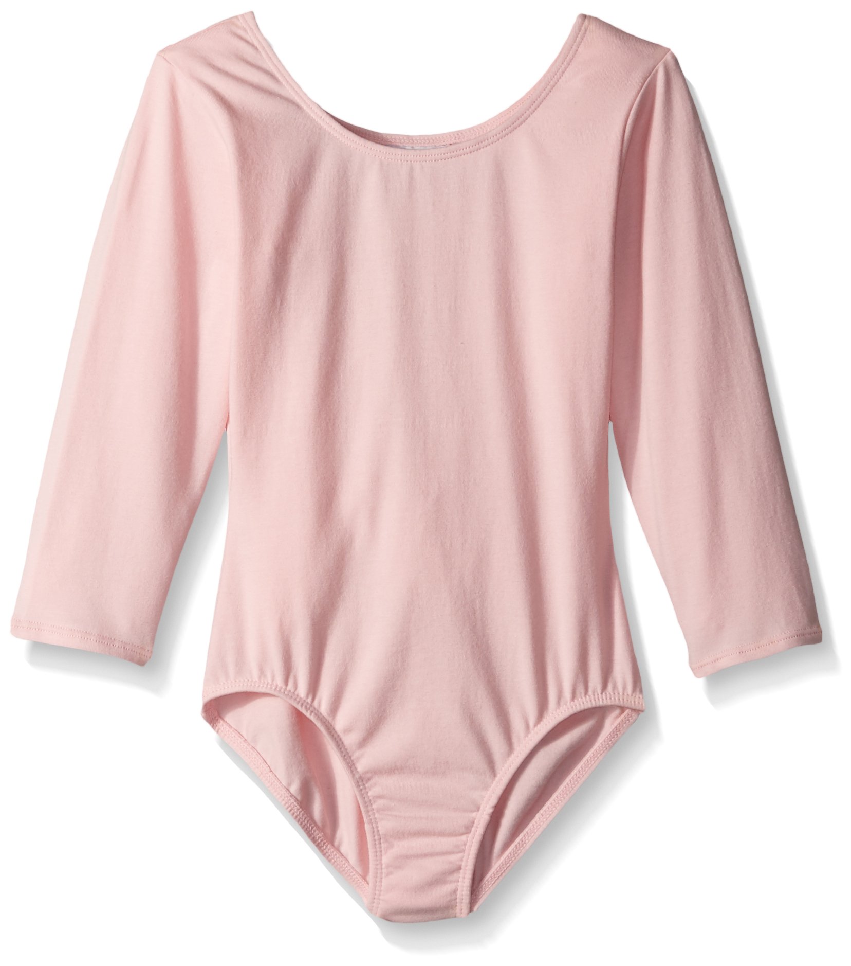 Jacques Moret Girls Dance Leotard 3/4 Sleeve Basic Ballet Leotard for Kids - Perfect for Ballet Class, Dance Practice & Recitals