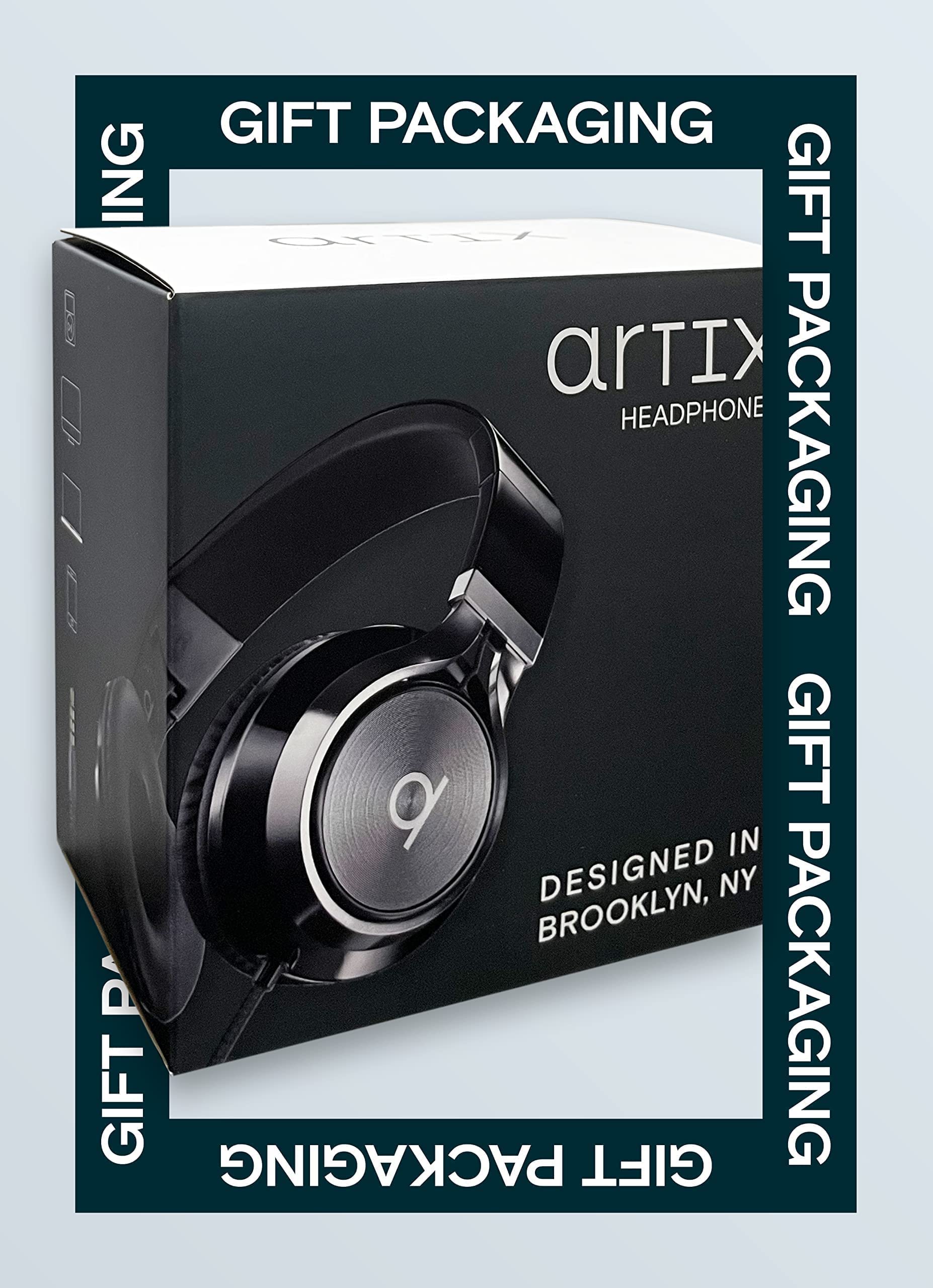 ARTIX CL750 Foldable Noise Isolating On-Ear Headphones with Microphone & Kidrox Tiger-Ear Kids Headphones for Boys and Girls - Perfect for Travel, School, and Gaming