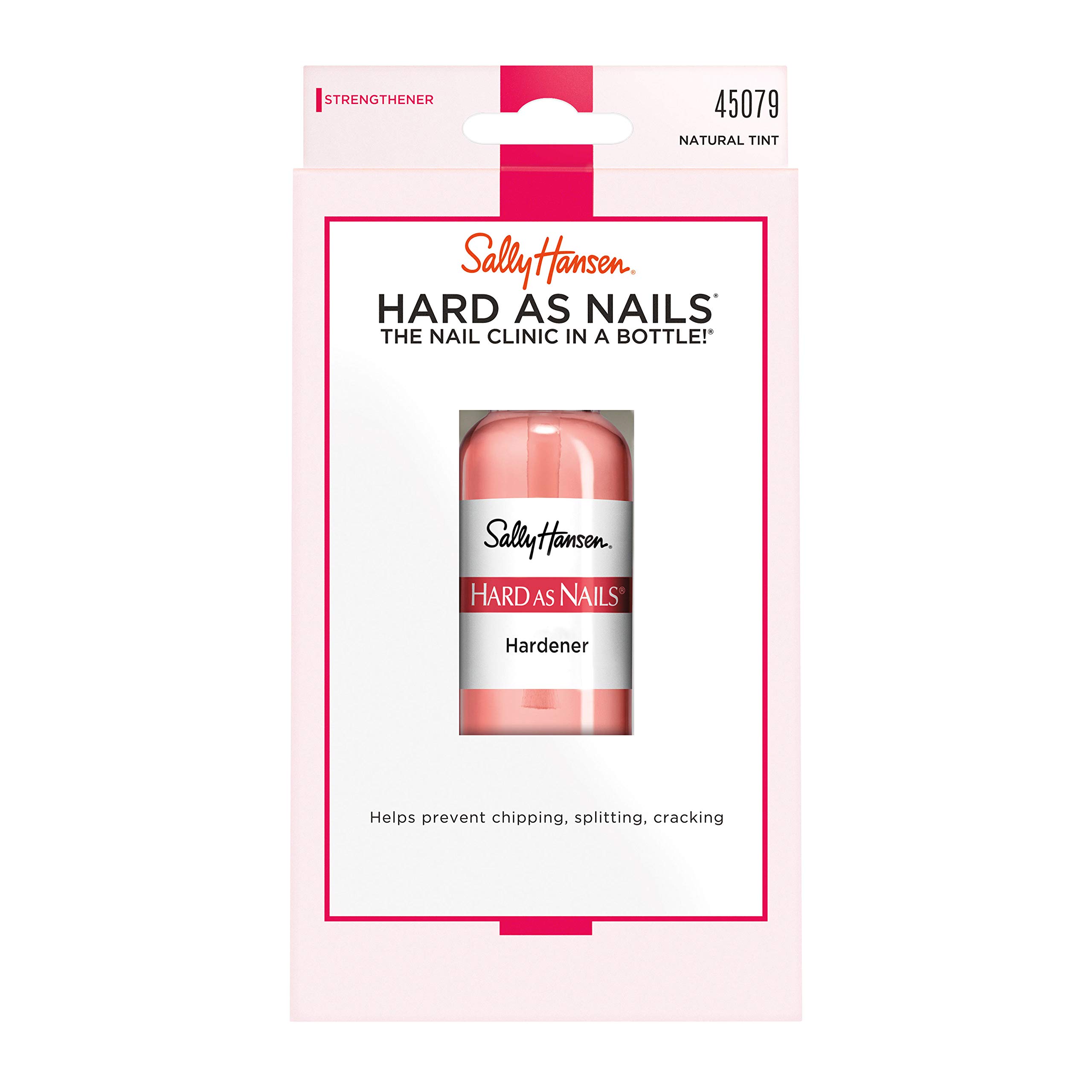 Sally Hansen Hard As Nails® Natural Tint Nail Strengthener & Protectant - Strengthens Weak Nails & Adds Shine for Healthy-Looking Nails at Home or Salon