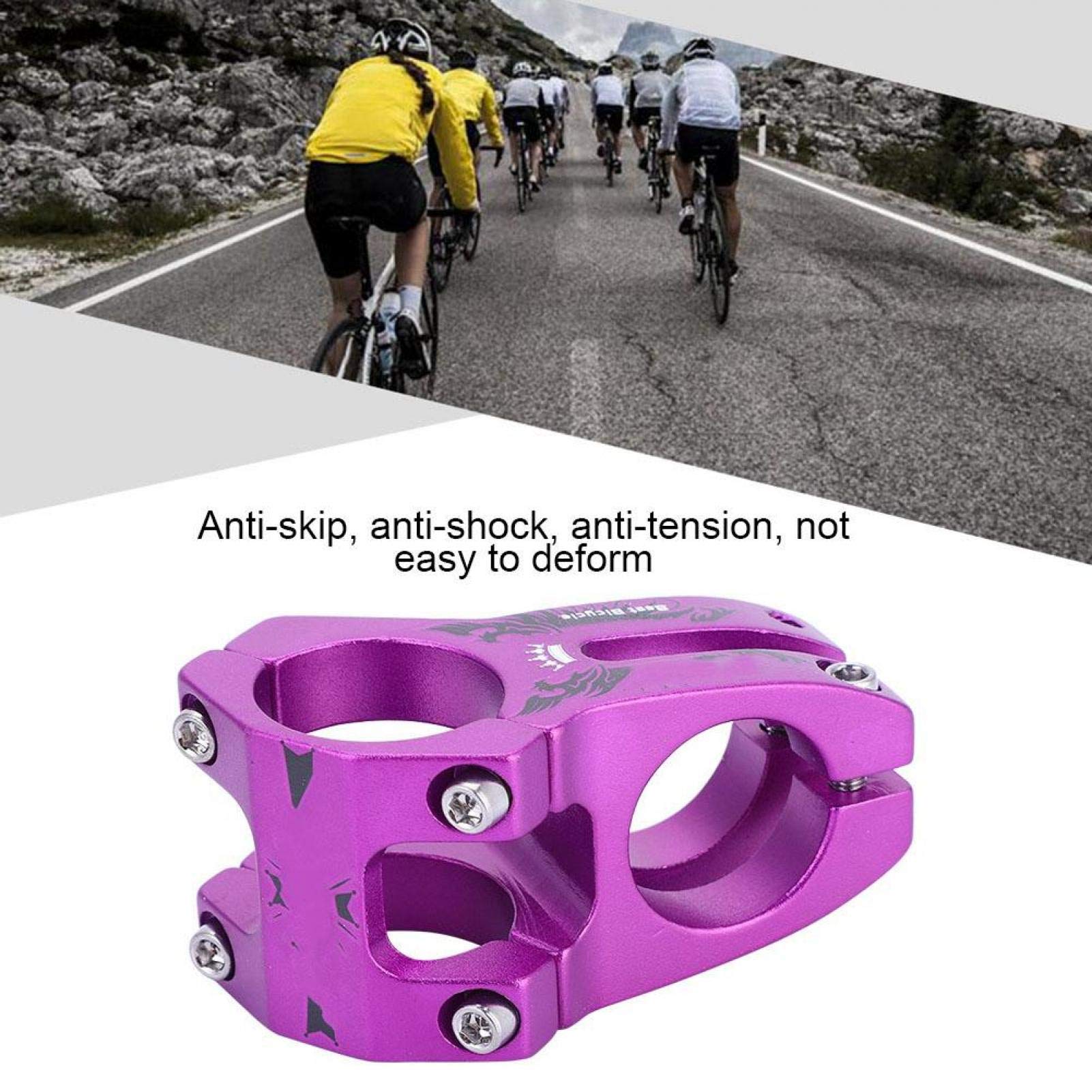 31.8mm Bike Stem Riser - Aluminum Alloy Handlebar Stem for MTB, Mountain Bike, Road Bike & BMX - Adjustable Height for Comfortable Cycling & Off-Road Adventures
