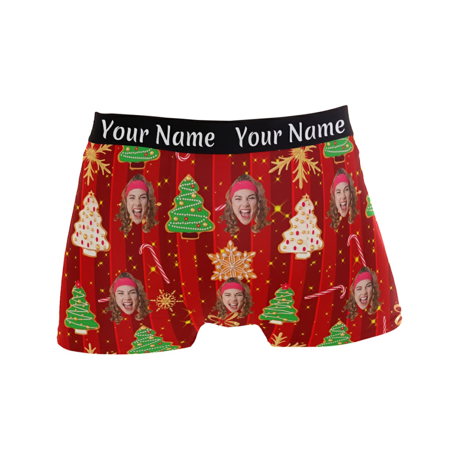 Custom Photo Men's Boxers Brief - Personalized Face Photo Underwear for Men & Boys - Perfect for Gifts, Anniversaries & Special Occasions