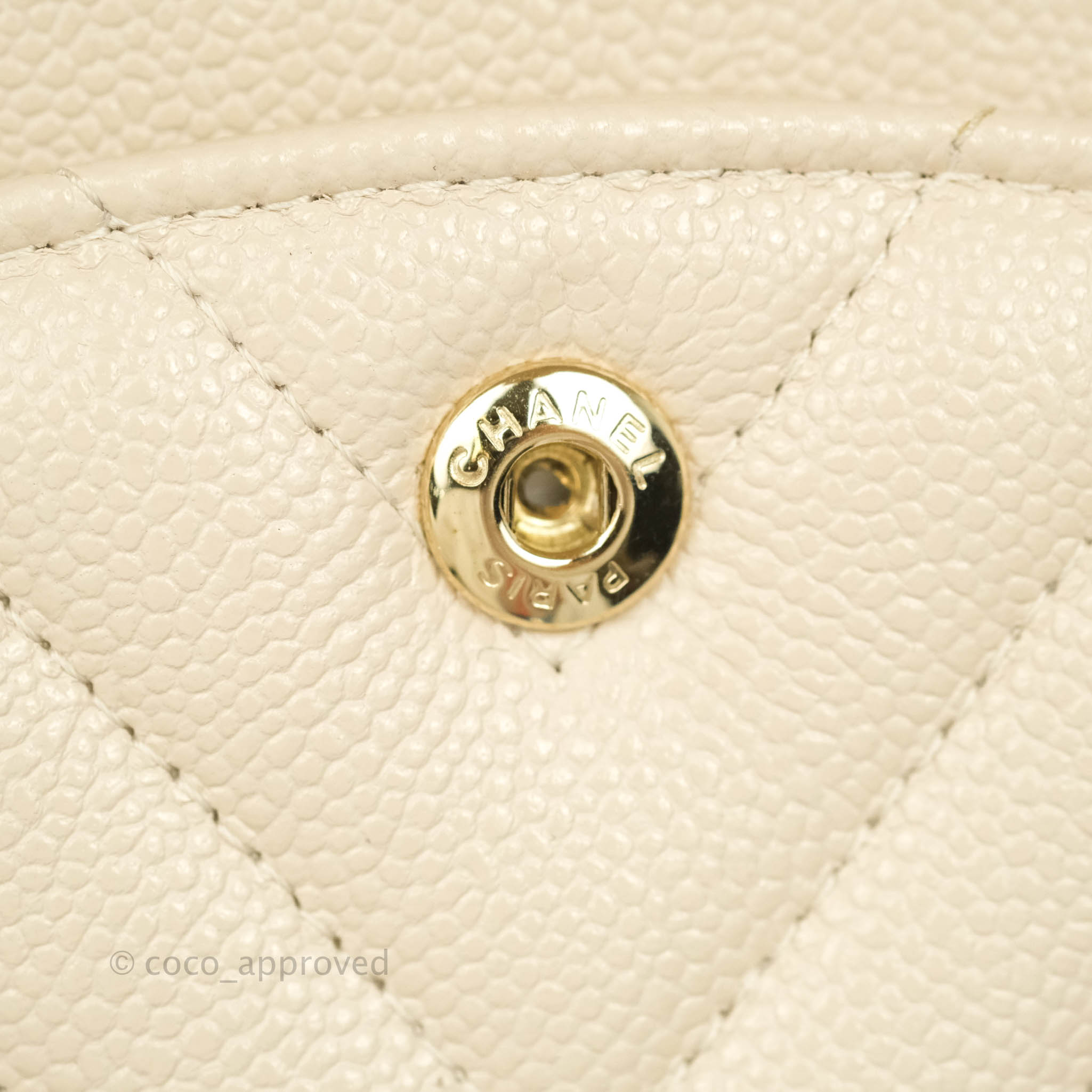 Chanel Classic Medium Double Flap Bag - Chevron Light Beige Caviar Leather with Gold Hardware (20B Collection) | Luxury Crossbody Purse for Women, Perfect for Date Nights & Special Occasions