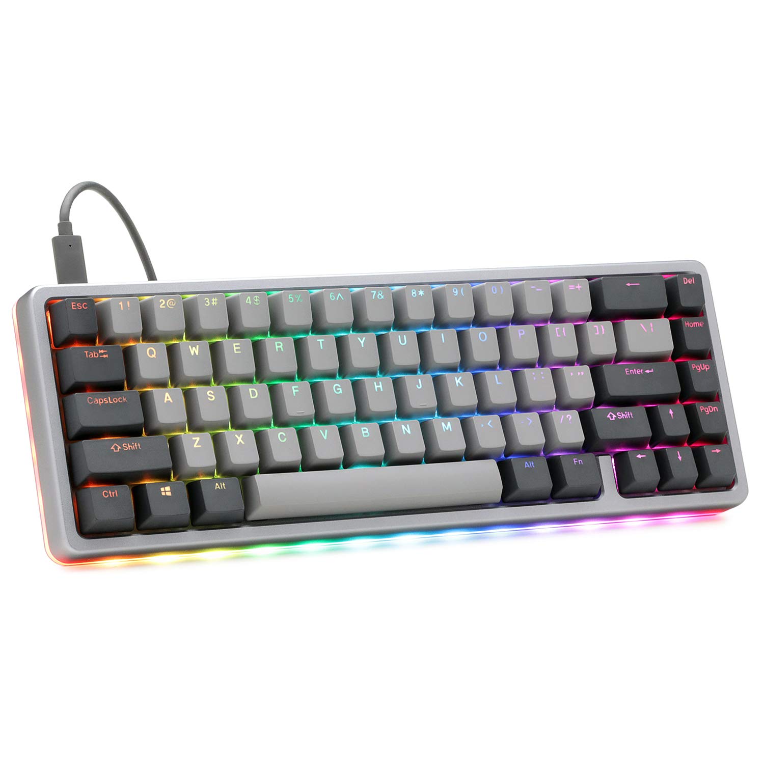 DROP ALT 65% Mechanical Keyboard - Hot-Swap, RGB, PBT for Gaming & Office (Cherry MX Blue)