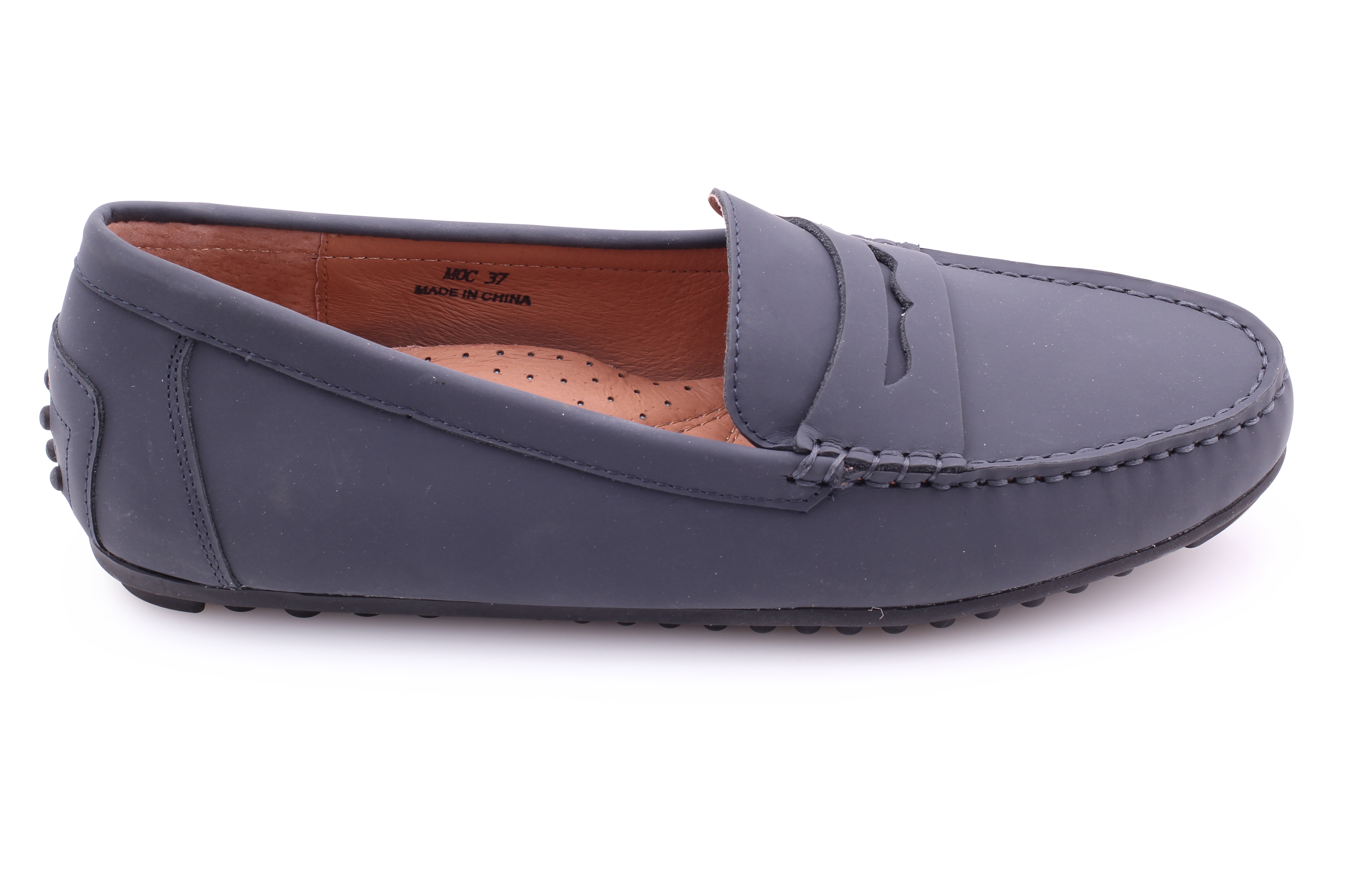 Lynette&Co Men's Genuine Leather Moccasin Slippers - Soft Indoor/Outdoor House Shoes for Comfort & Relaxation at Home, Office, or Travel