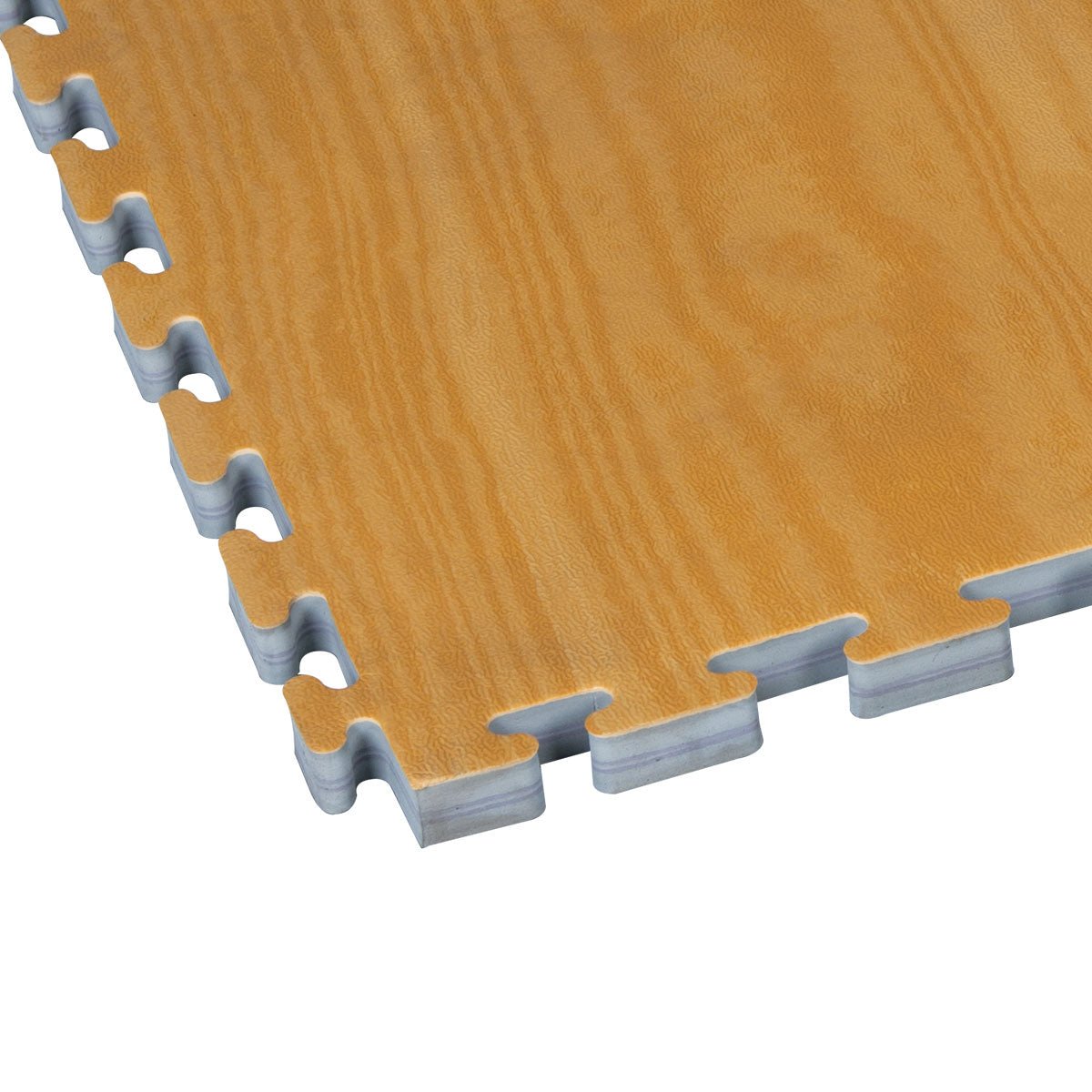 Non-Toxic Wood Grain Reversible Puzzle Mat for Kids - Soft Foam Floor Tiles for Playroom, Nursery & Daycare - Easy to Clean & Assemble (36 Tiles, 6 Colors) - Perfect for Baby Crawling, Toddler Play & Home Gym