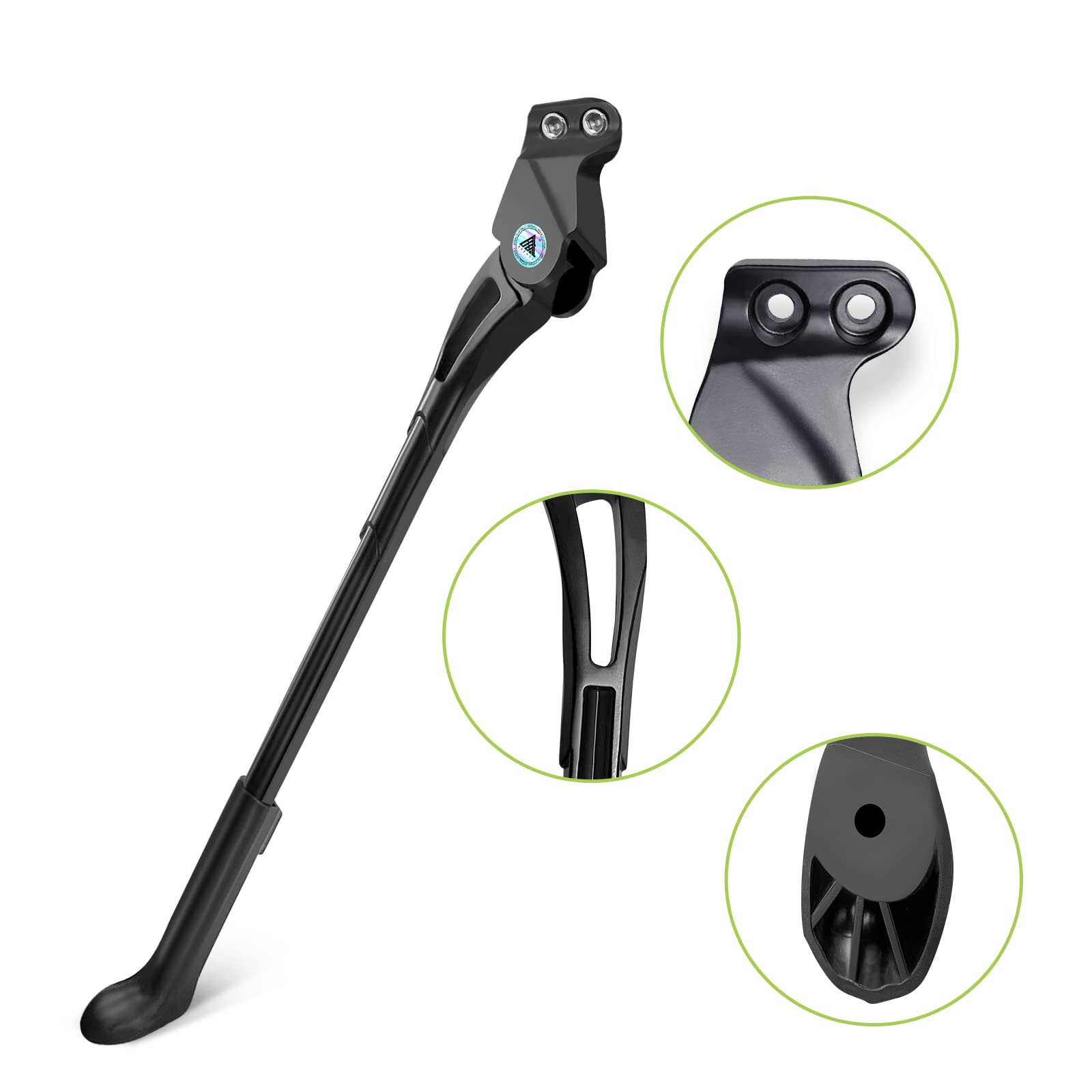 EFEALL Adjustable Bike Kickstand for Mountain Bike, BMX, MTB - 18mm Hole Spacing, Fits 24in 26in 27.5