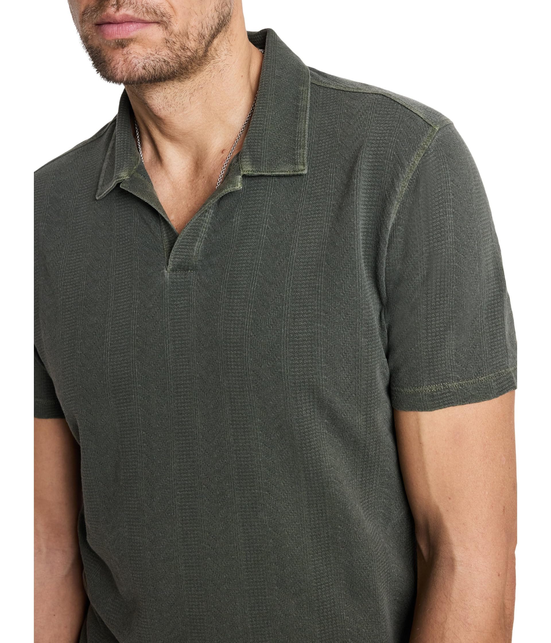 John Varvatos Men's Zion Polo Shirt - Premium Cotton Short Sleeve Casual & Business Wear - Perfect for Office, Golf, and Summer Outings