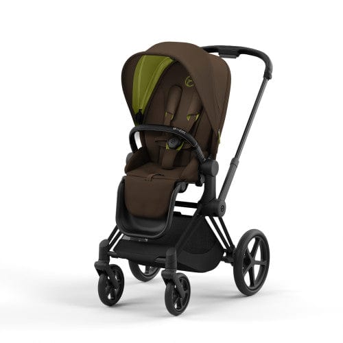 Cybex Priam 4 Complete Stroller in Matte Black - Premium Baby Stroller with All-Wheel Suspension | Perfect for City Walks, Travel & Everyday Use