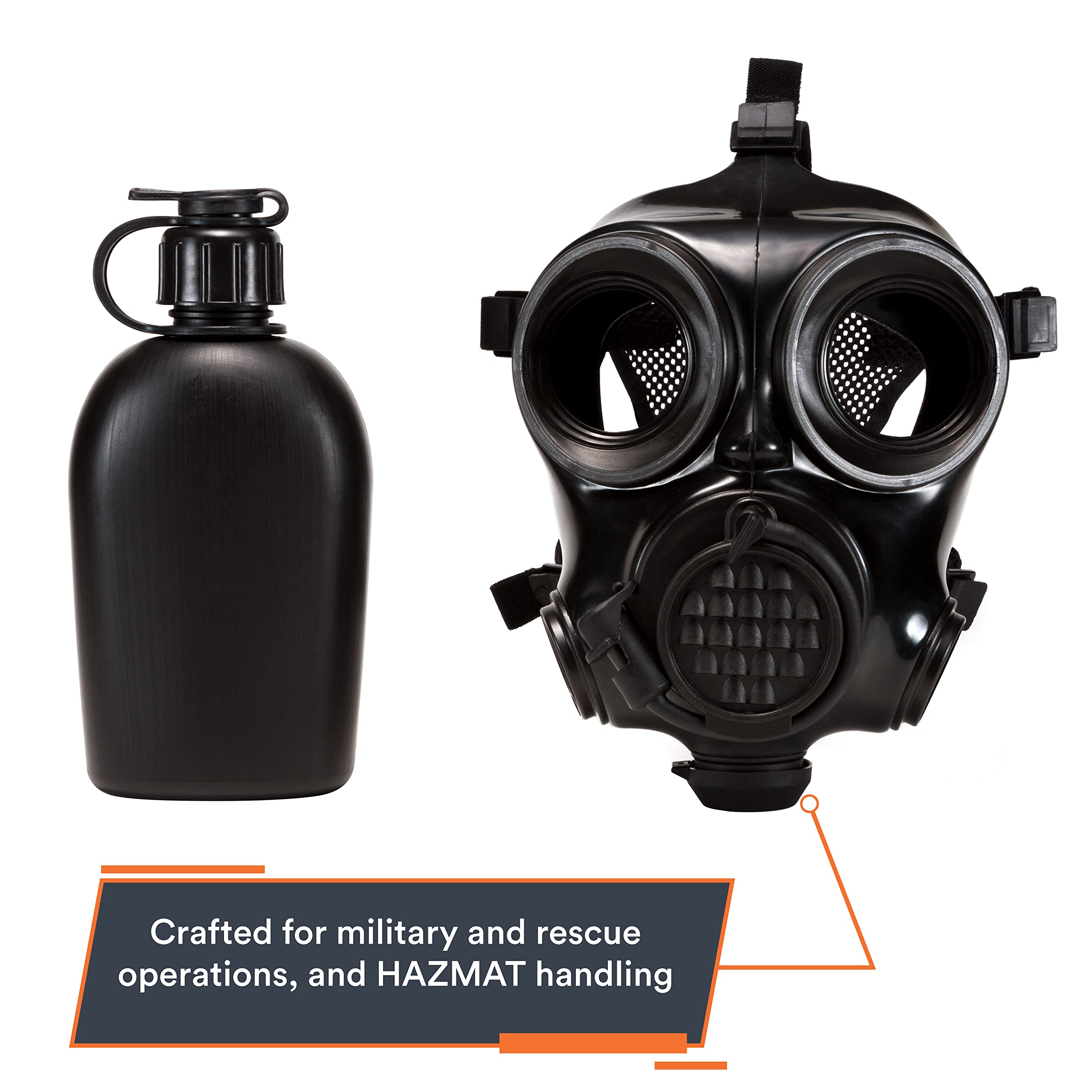 MIRA SAFETY CM-7M Full Face CBRN Gas Mask - Military Grade Chemical & Biological Respirator for NBC Protection - Ideal for Emergency Preparedness, Industrial Safety & Survival Scenarios