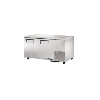 True 60 Deep Undercounter Freezer with 2 Solid Doors - 15.6 Cu.Ft Commercial Freezer for Restaurants & Bars, Perfect for Kitchen Storage & Food Preservation (TUC 60 32F)