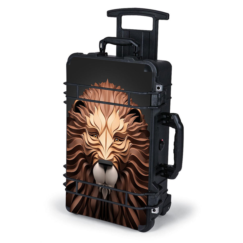 3D Lion Design Pelican 1510 Case - Waterproof Hard Protective Case for Cameras, Electronics & Equipment - Perfect for Travel, Outdoor Adventures & Professional Use