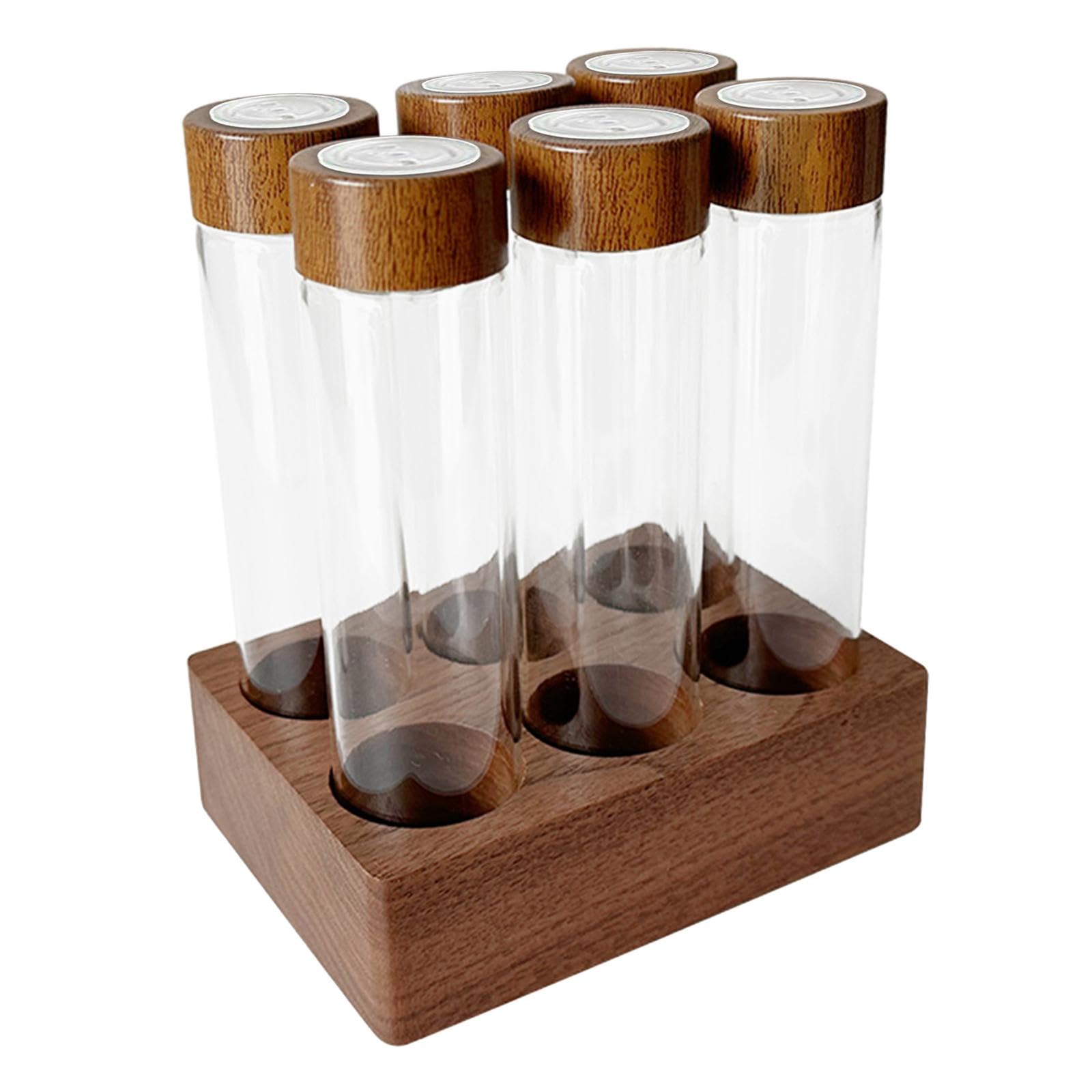 Glass Coffee Bean Storage Tubes - 22g for Kitchen, Bar & Party Decor