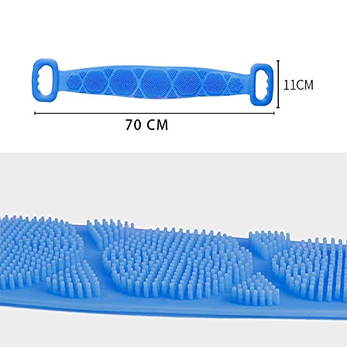 JHEPCOIN Silicone Body Scrubber - Double-Sided Exfoliating Brush for Deep Skin Cleaning & Dead Skin Removal - Shower Massage Scrubber for Men & Women - Easy to Clean & Hygienic - Perfect for Spa, Bath & Relaxation at Home