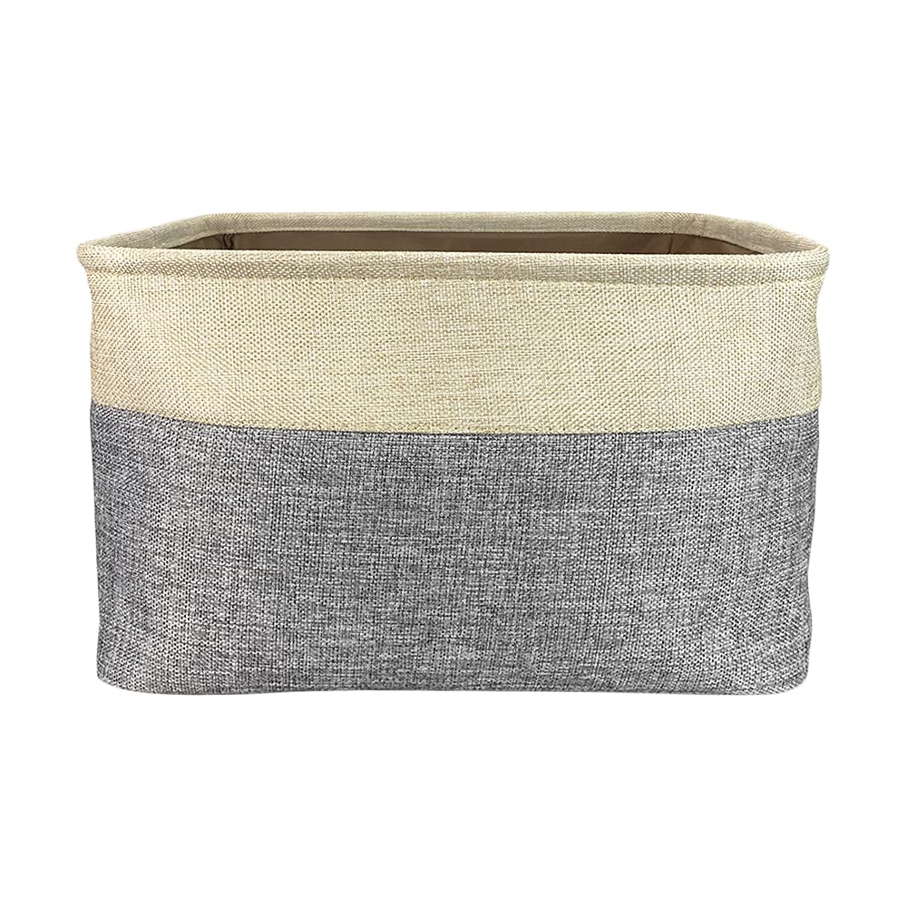 Foldable Storage Basket with Cute Labrador Design - Collapsible Fabric Pet Toy Organizer Bin with Handles for Home, Closet & Shelf - Grey & White - Perfect for Pet Supplies, Kids' Room & Bedroom Organization