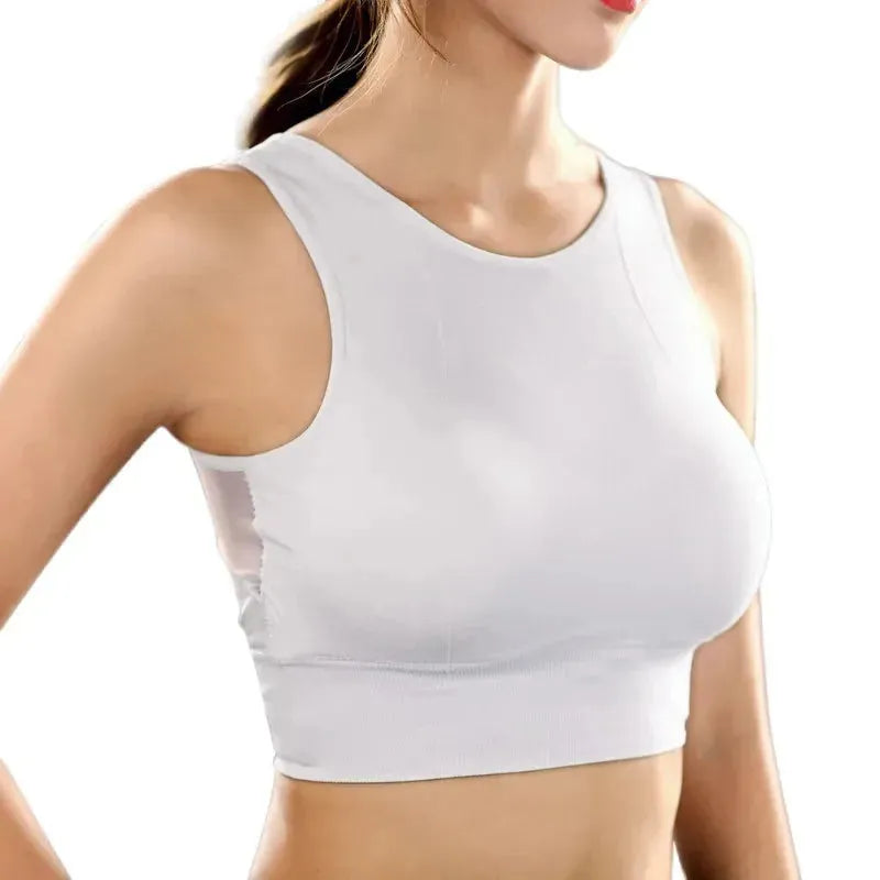 Breathable Mesh Shockproof Padded Sports Bra for Women - Seamless Yoga Running Gym Workout Top - Perfect for High-Impact Workouts, Yoga & Active Lifestyle