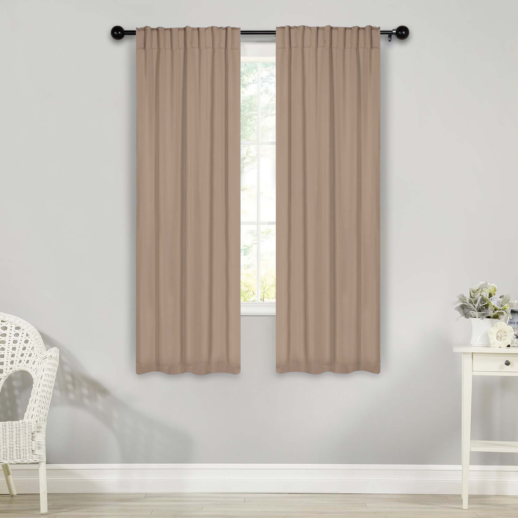 Blackout Curtains for Bedroom - Solid Room Darkening Thermal Insulated Drapes, Set of 2 Panels - Perfect for Nursery, Home Theater & Light Sleepers