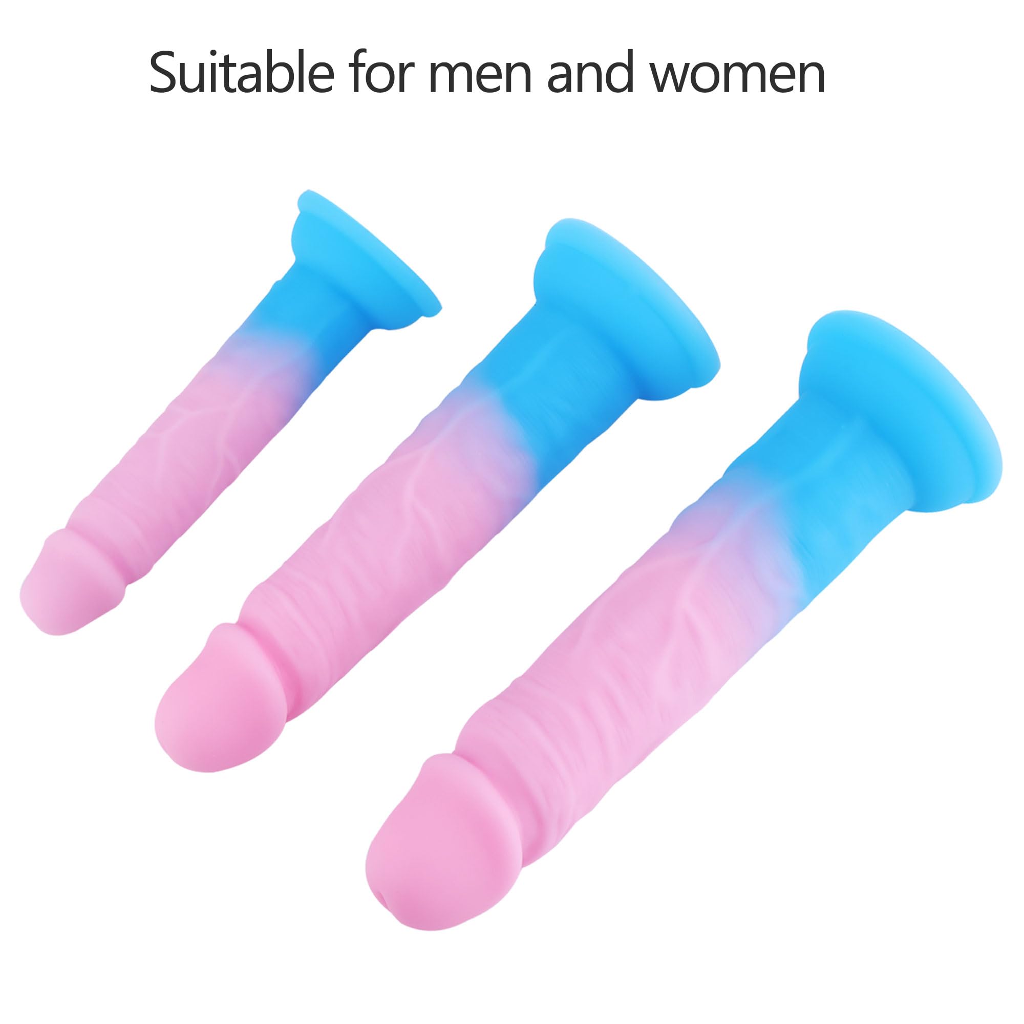 Premium Silicone Anal Plug Training Kit - 3 Sizes Anal Dildos with Strong Suction Cup | G-Spot & Prostate Stimulation Sex Toys for Women & Men | Beginner-Friendly Adult Toys for Solo Play & Couples Intimacy