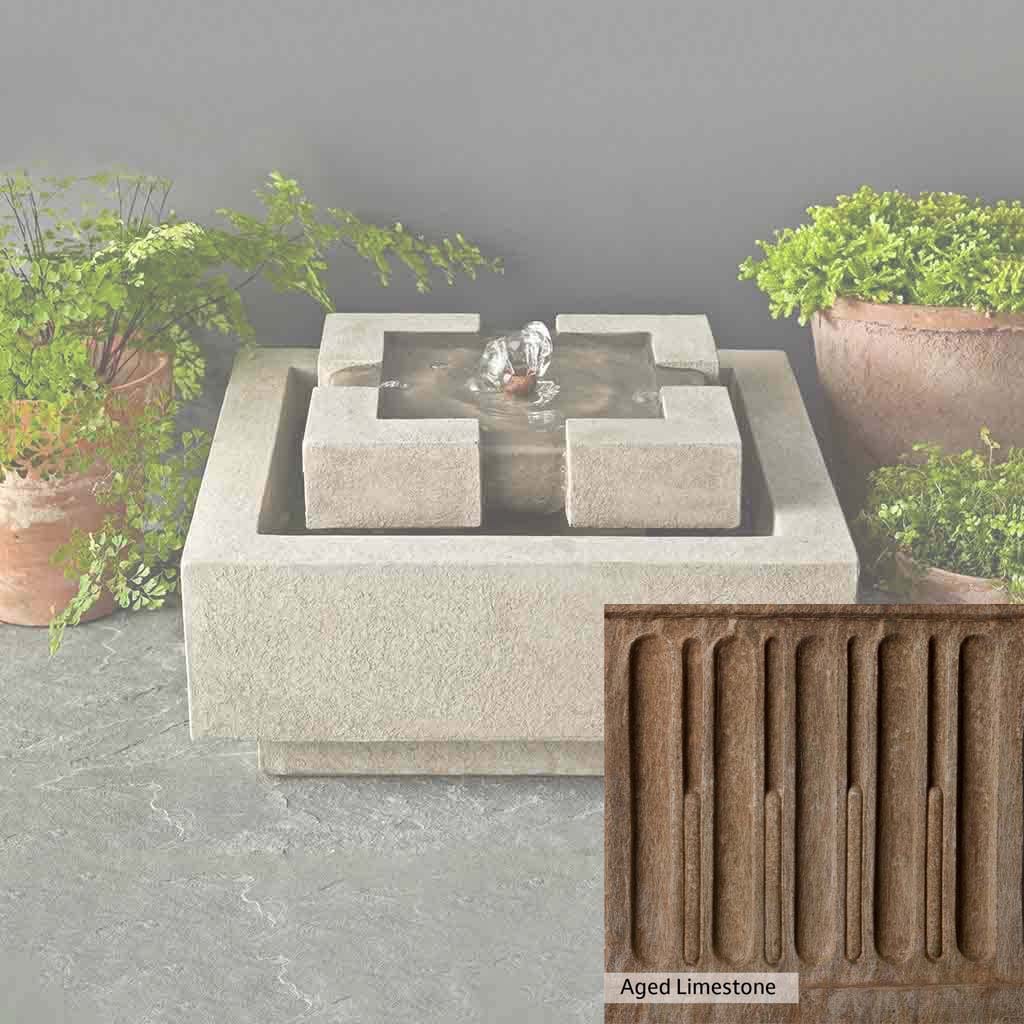 Campania International M Series Escala Outdoor Fountain - Elegant Garden Water Feature for Patio, Yard & Landscape Decor