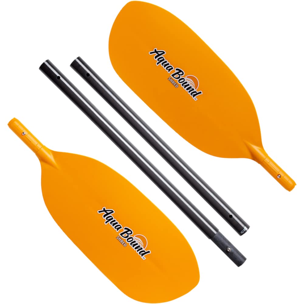AQUA BOUND Shred Fiberglass 4-Piece Kayak Paddle - Lightweight & Durable Kayaking Gear for Touring, Fishing & Recreational Paddling