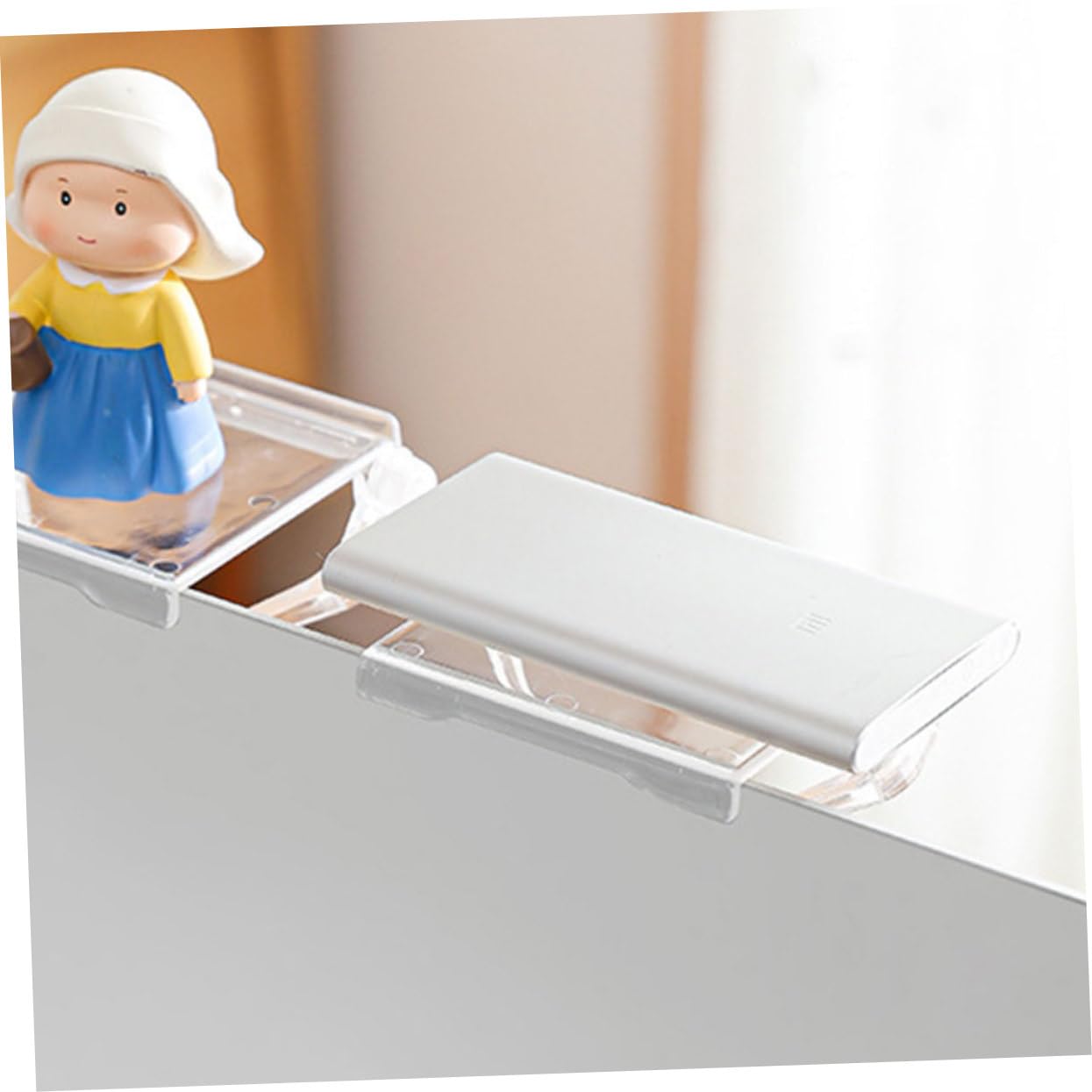 Hohopeti DVD Shelf Router Stand - Compact and Practical Storage Shelf for TV Monitor Tops, DVDs, Gaming Consoles & Home Theater Accessories - Perfect for Living Room, Bedroom or Office Organization