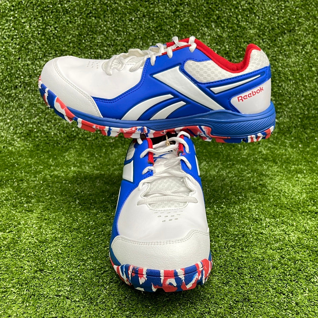 Reebok Re Volve White & Red Cricket Shoes - Lightweight & Durable for Men's Cricket Matches & Training