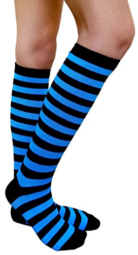 Knee High-black/Blue