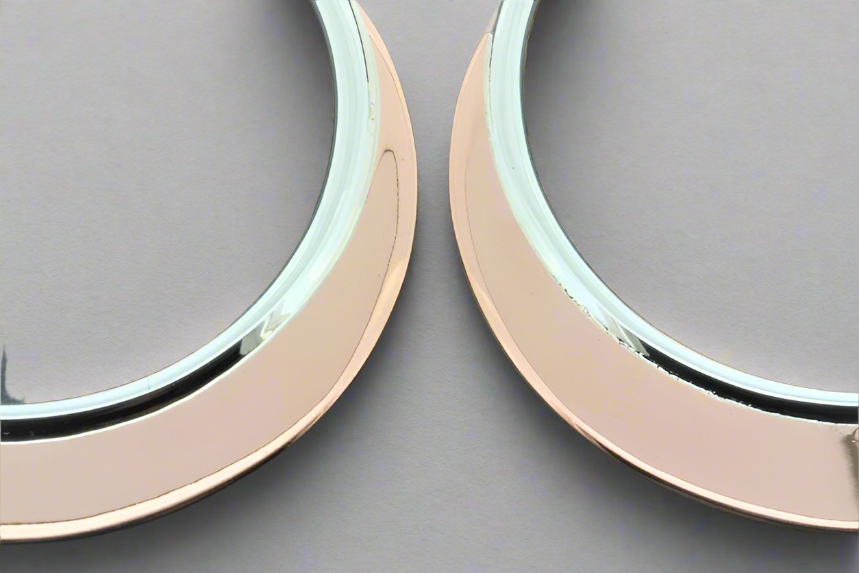 Large Hoop Earrings - Copper & Silver Dangle Earrings for Women | Boho Chic Jewelry for Everyday Wear & Special Occasions