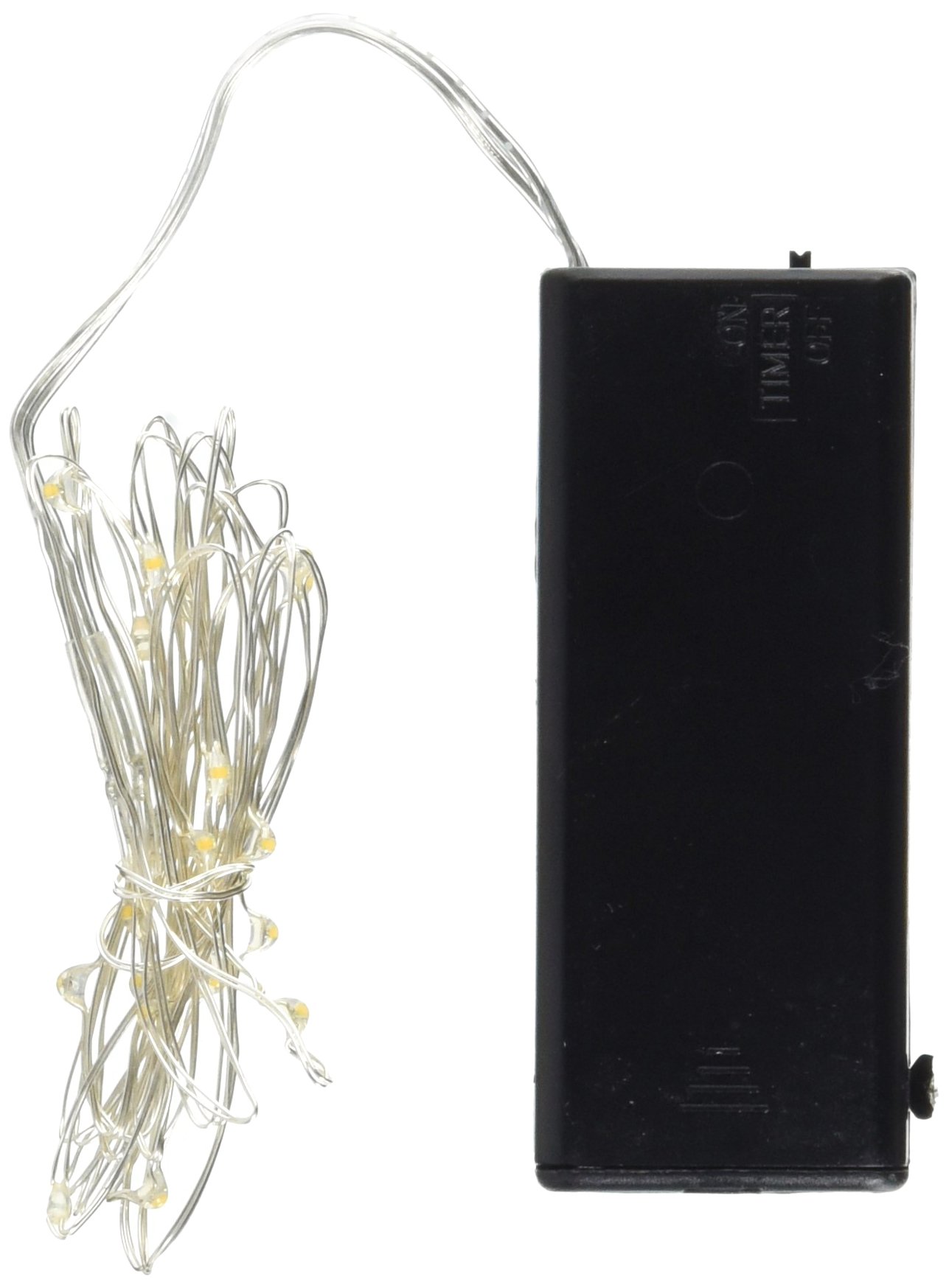 Kikkerland LED 6ft Fairy String Lights - Battery Operated for Bedroom, Party & Outdoor Decor