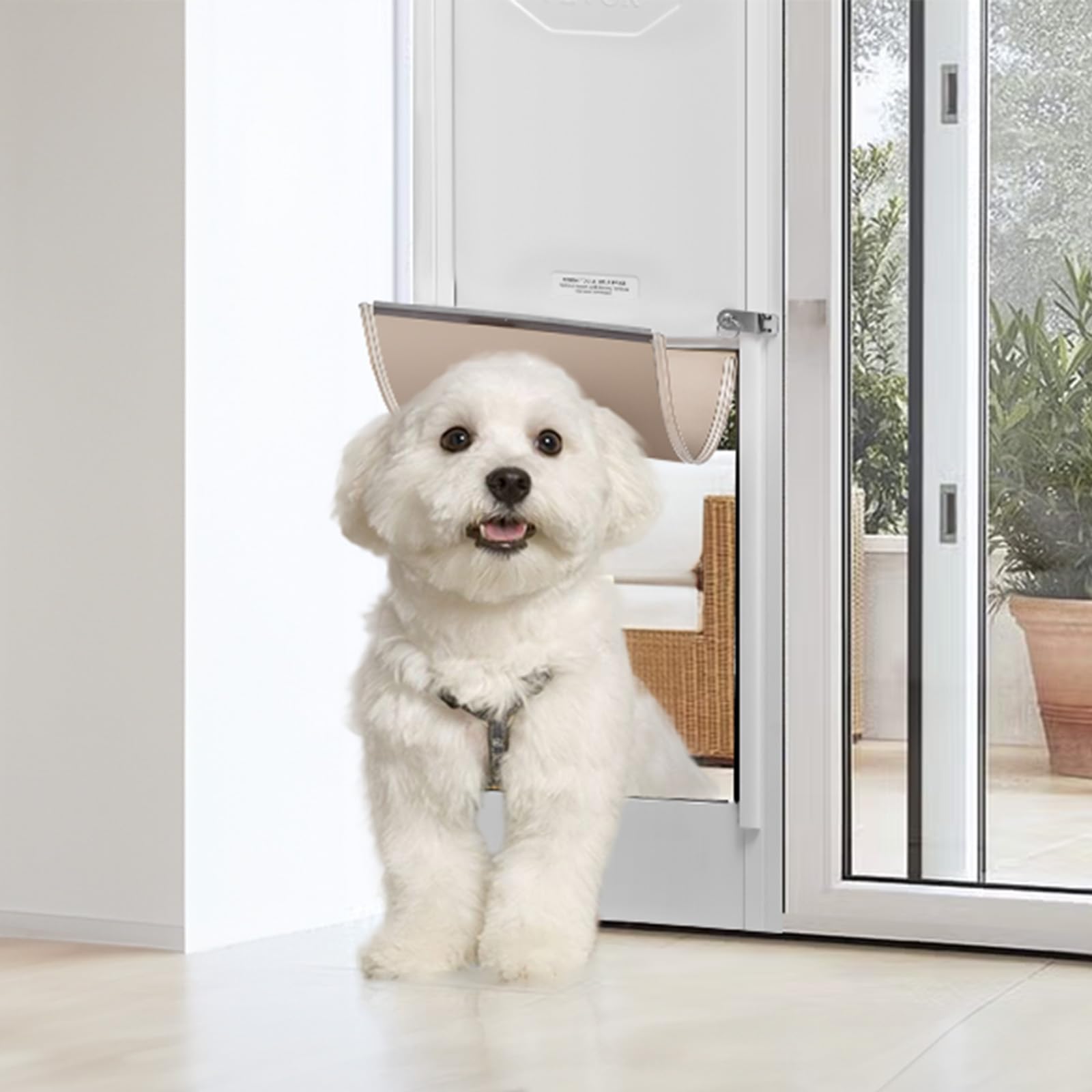 VEVOR Adjustable Dog Door for Sliding Glass Doors - 75 7/8